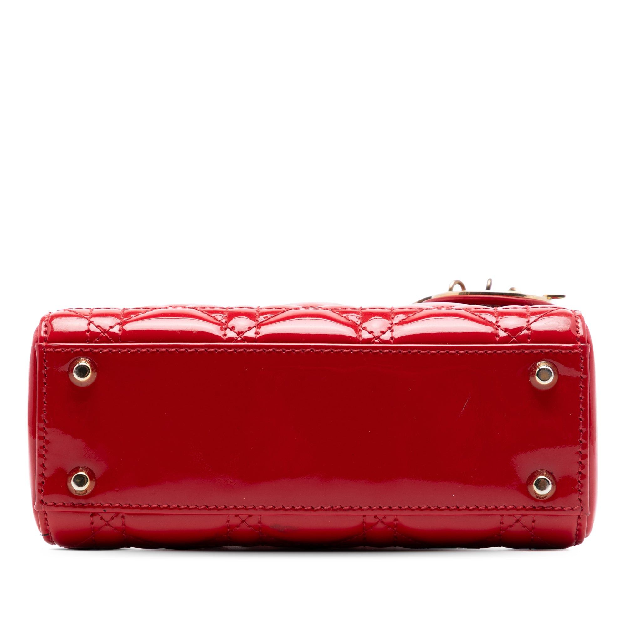 Dior Mini Patent Cannage Lady Dior Size ONE SIZE - 3 Thumbnail