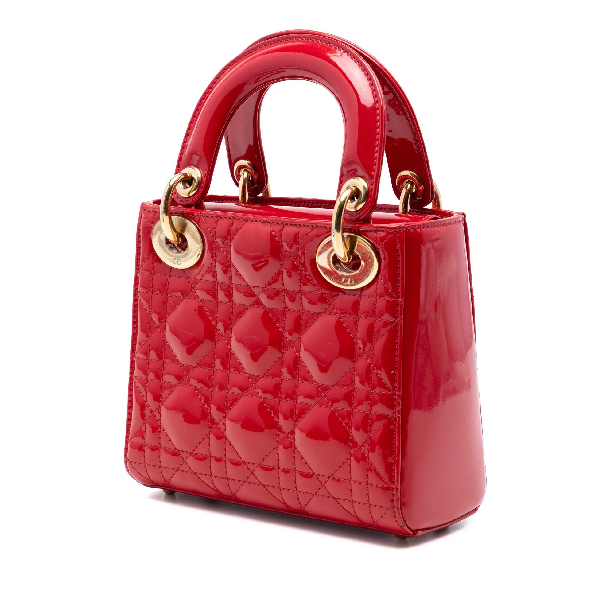 Dior Mini Patent Cannage Lady Dior Size ONE SIZE - 2 Thumbnail