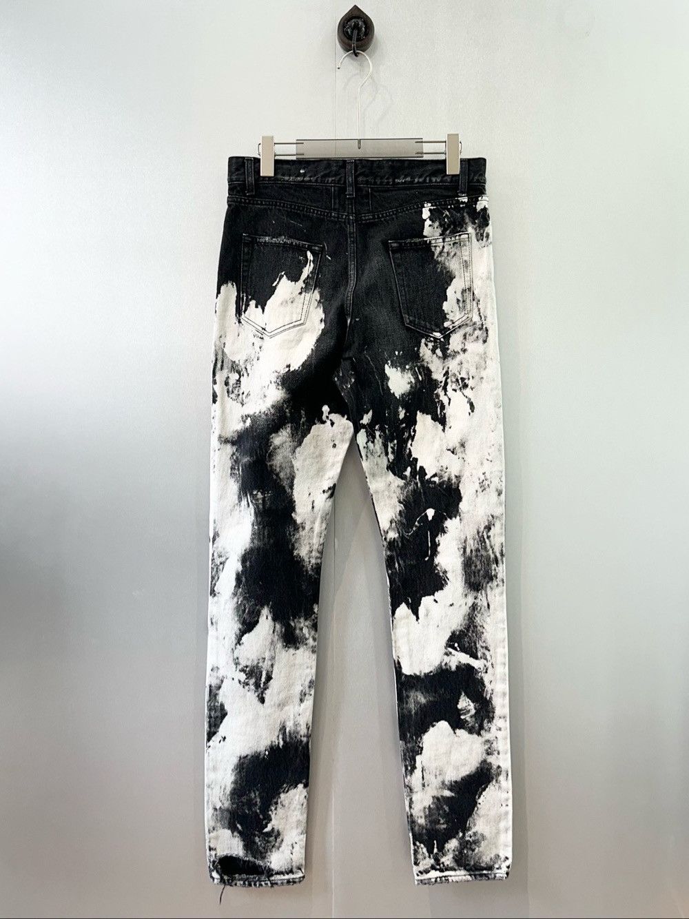 Saint Laurent Paris Saint Laurent Splatter Denim Jeans Size 31 Size US 31 - 2 Thumbnail