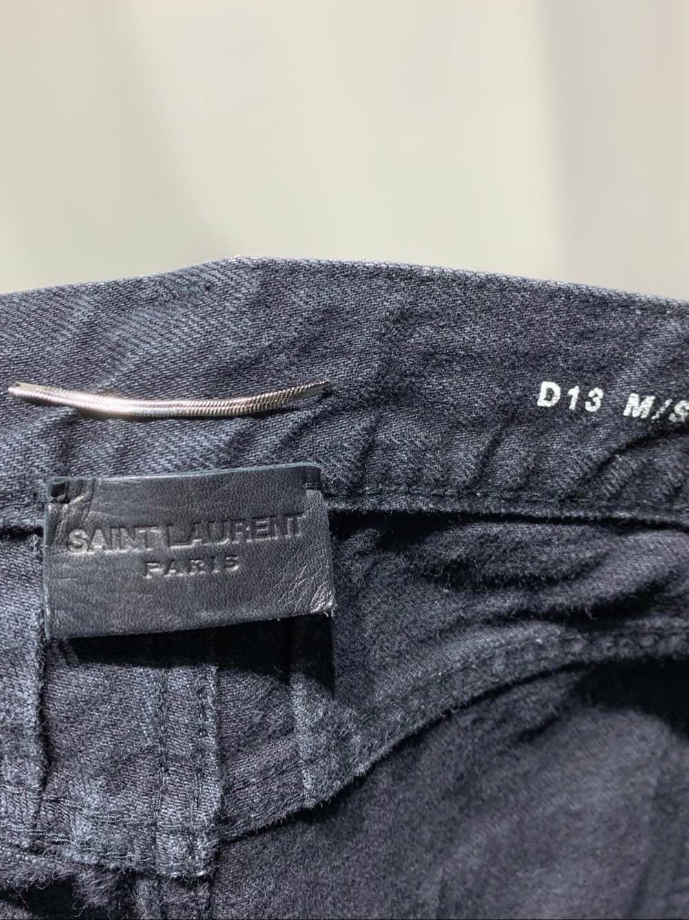 Saint Laurent Paris Saint Laurent Splatter Denim Jeans Size 31 Size US 31 - 3 Thumbnail