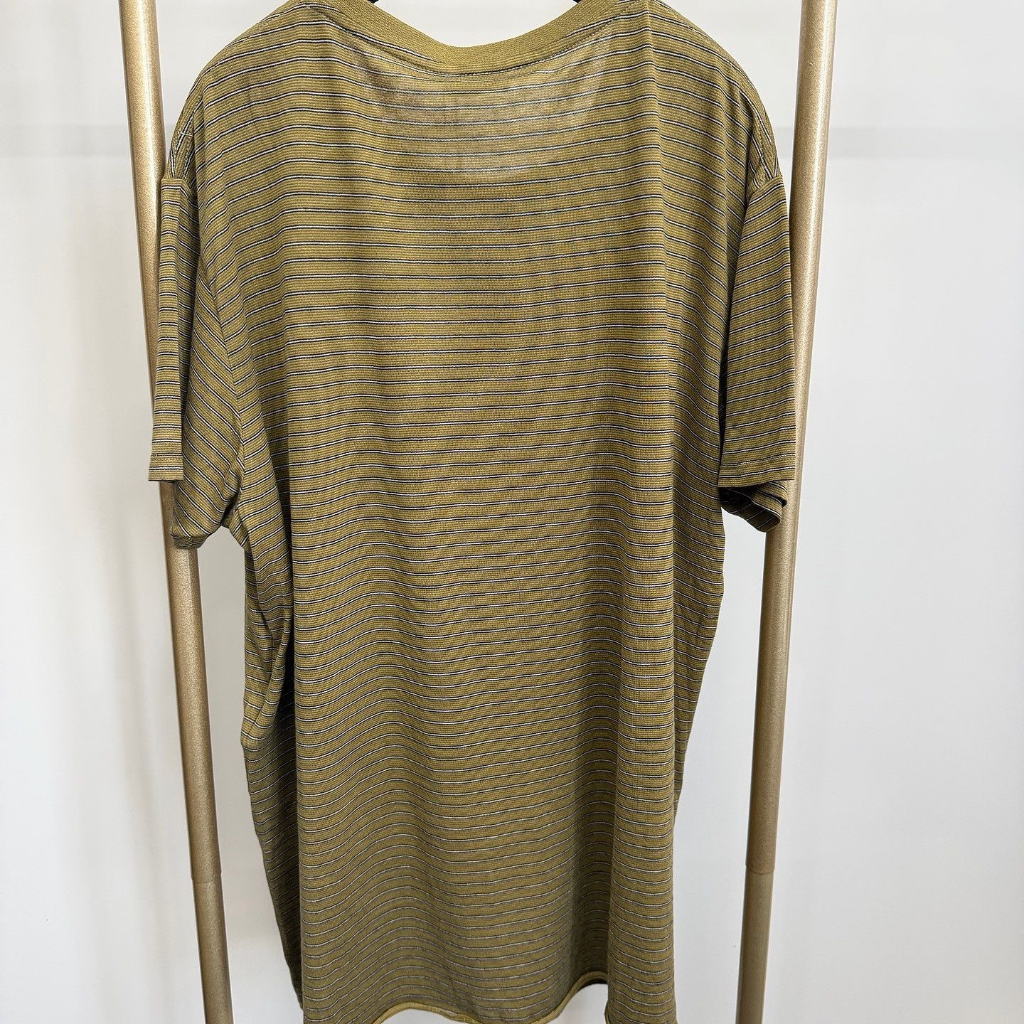 Saint Laurent Paris Saint Laurent Striped Logo T-Shirt Size XL Size US XL / EU 56 / 4 - 2 Thumbnail