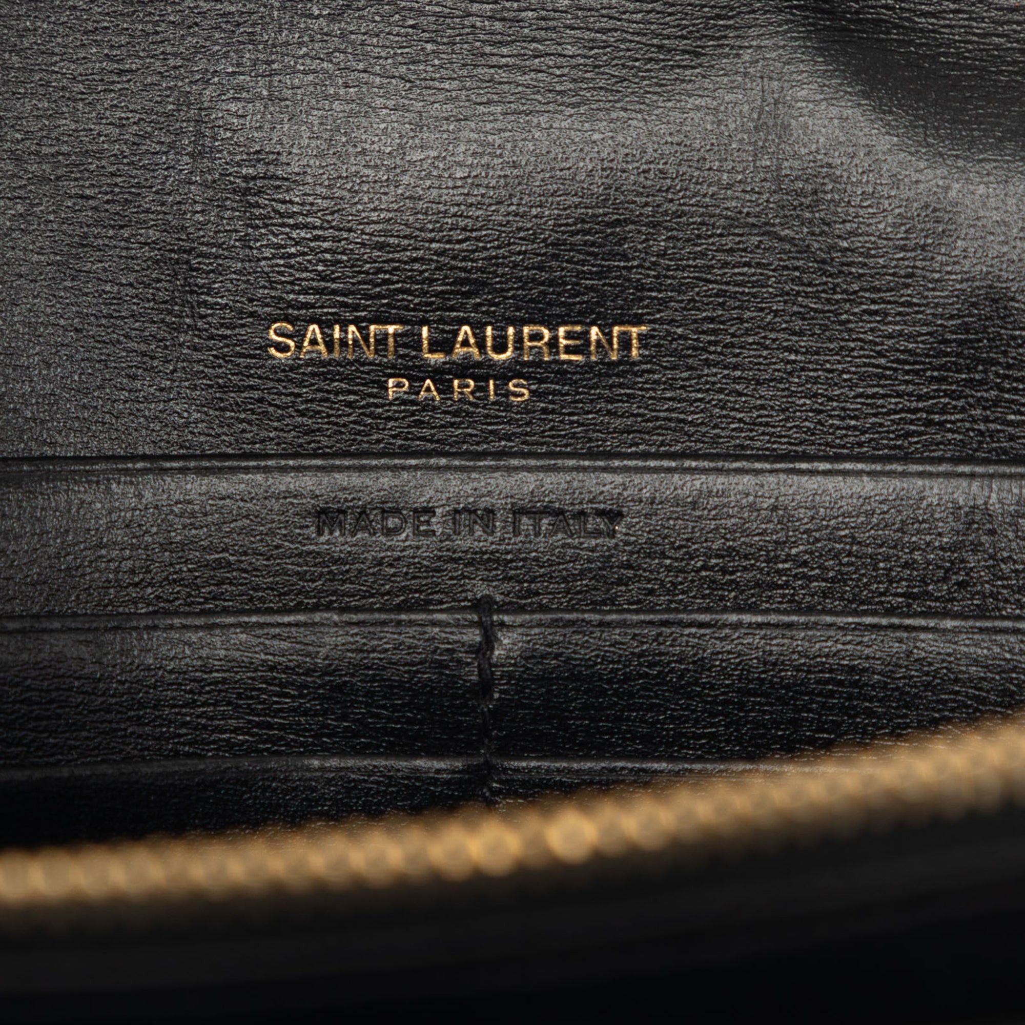 Saint Laurent Paris Leather Monogram Sulpice Wallet on Chain Size ONE SIZE - 5 Thumbnail