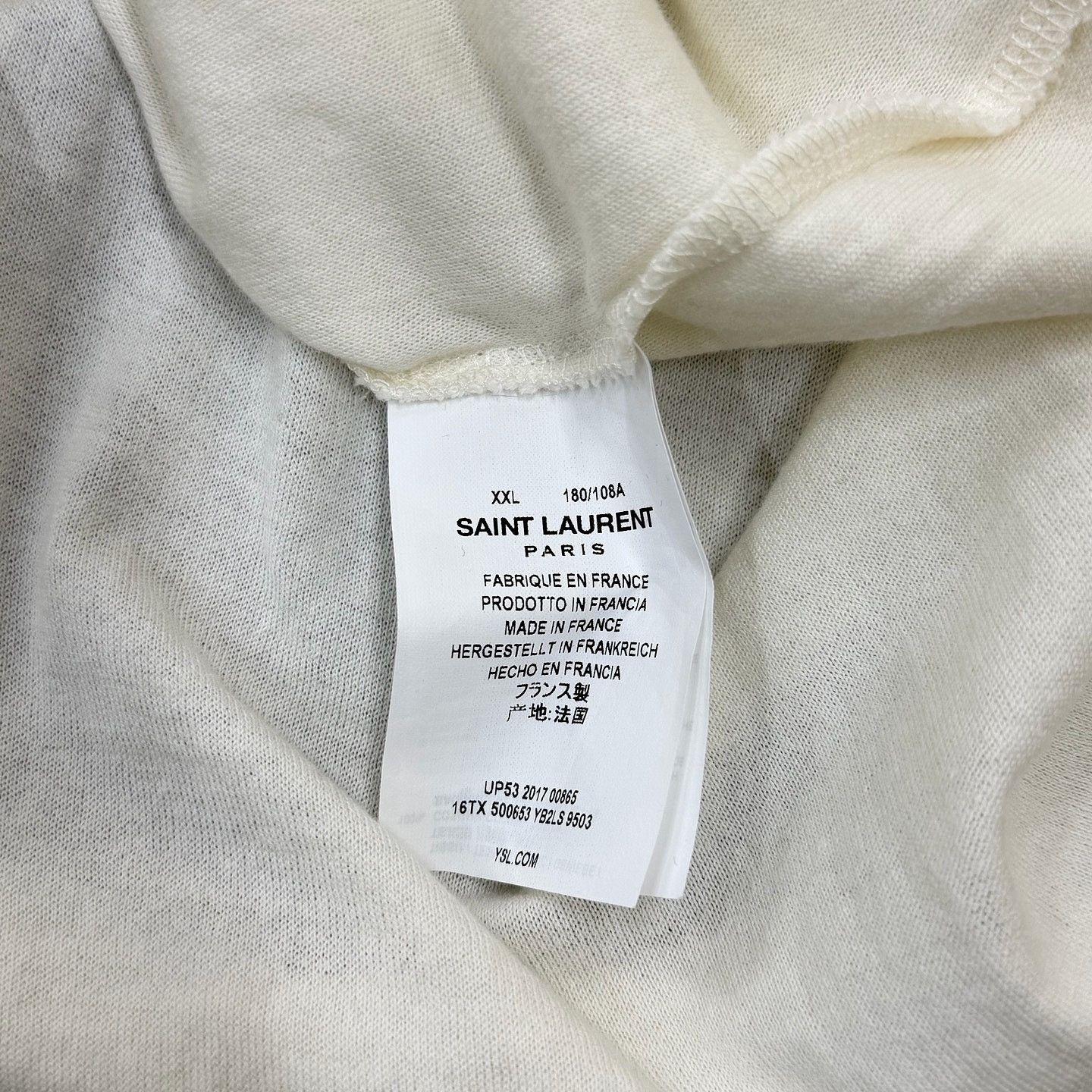 Saint Laurent Paris Saint Laurent 1971 Logo T-Shirt Size XXL Size US XXL / EU 58 / 5 - 4 Thumbnail