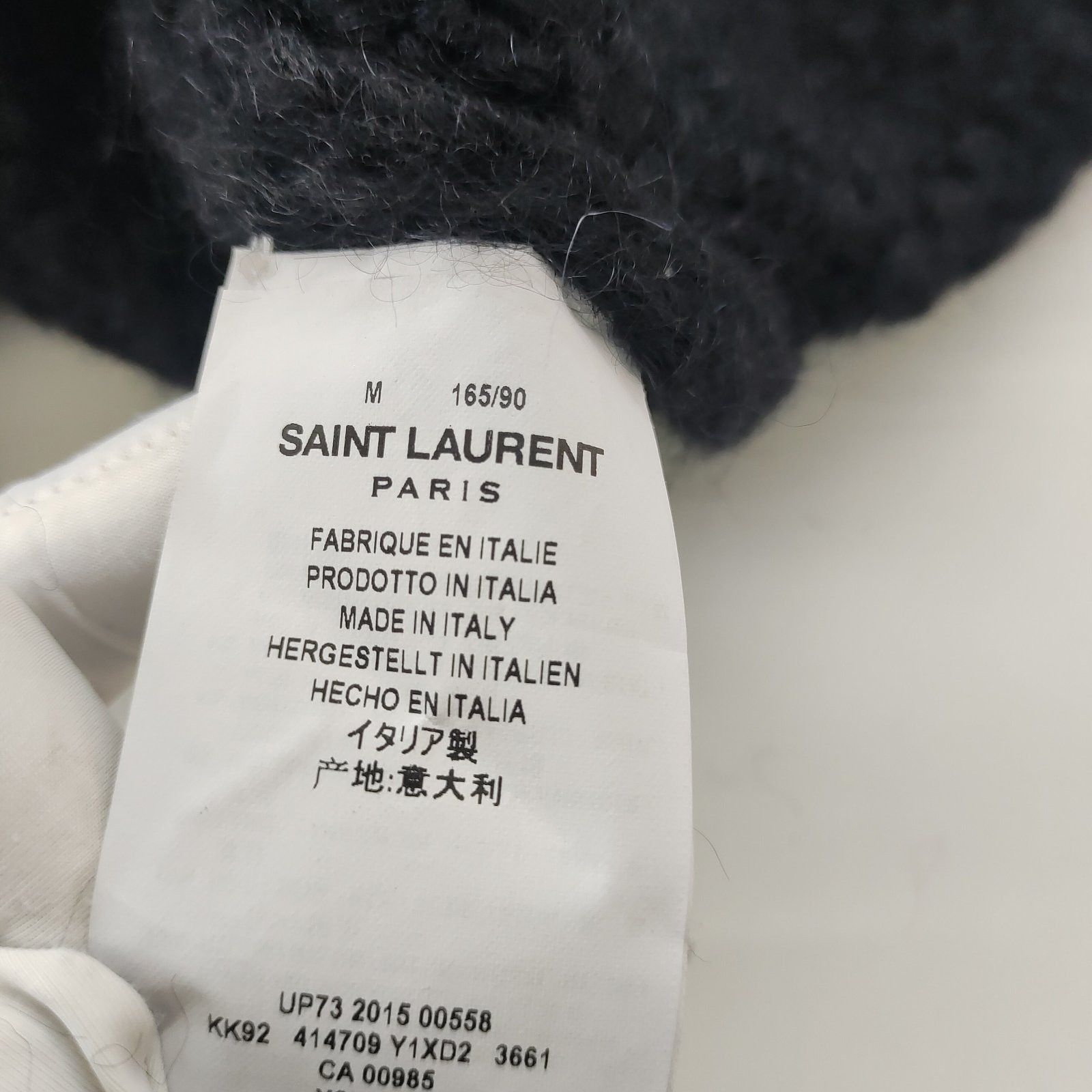Saint Laurent Paris Saint Laurent Colorful Sleeve Mohair Cardigan Size M Size US M / EU 48-50 / 2 - 4 Thumbnail