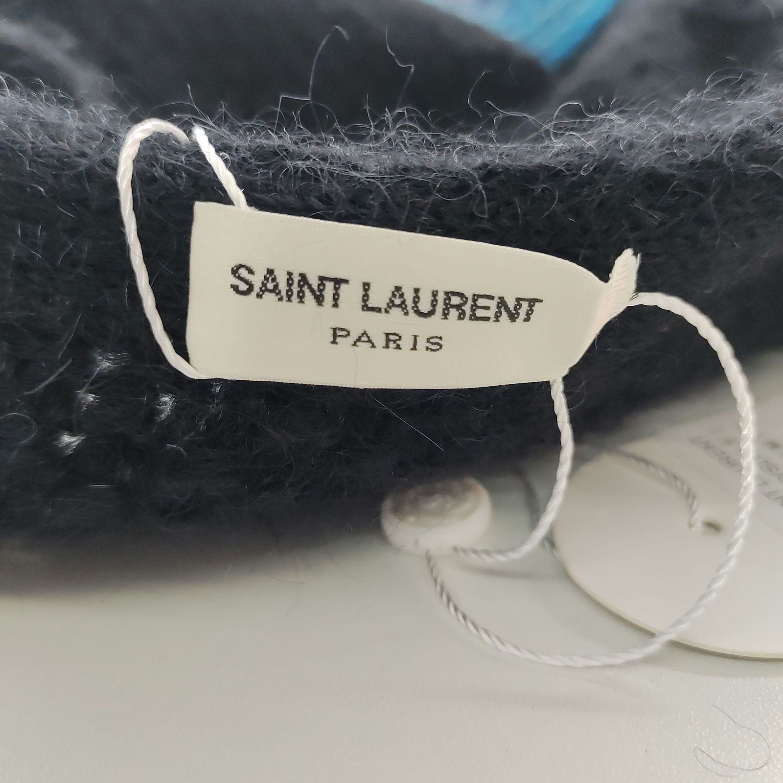 Saint Laurent Paris Saint Laurent Colorful Sleeve Mohair Cardigan Size M Size US M / EU 48-50 / 2 - 3 Thumbnail