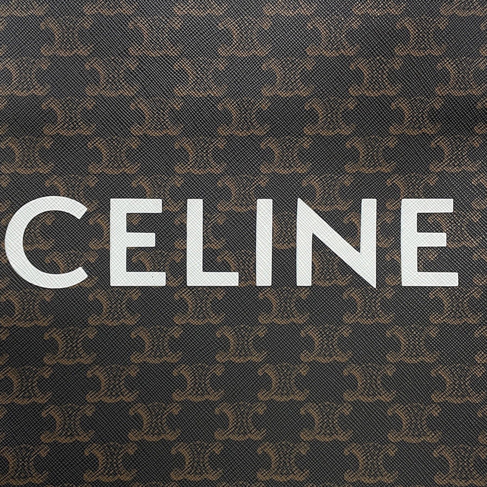 Celine Small Triomphe Coated Canvas Vertical Cabas Tote Size ONE SIZE - 9 Thumbnail