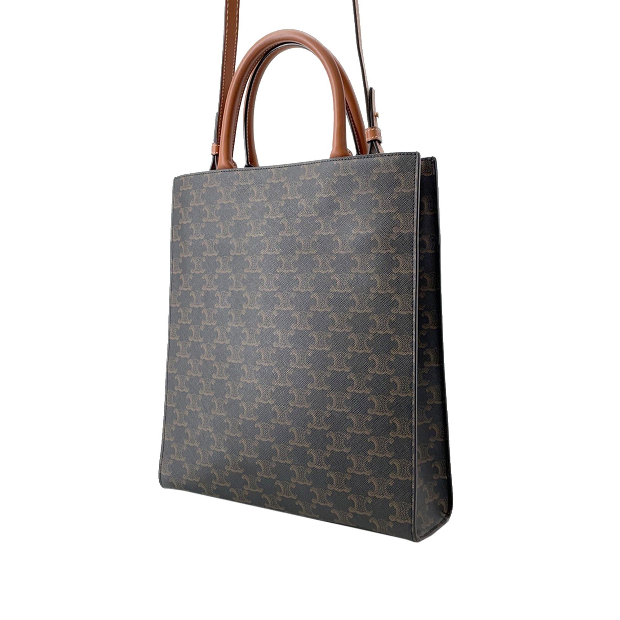 Celine Small Triomphe Coated Canvas Vertical Cabas Tote Size ONE SIZE - 2 Thumbnail