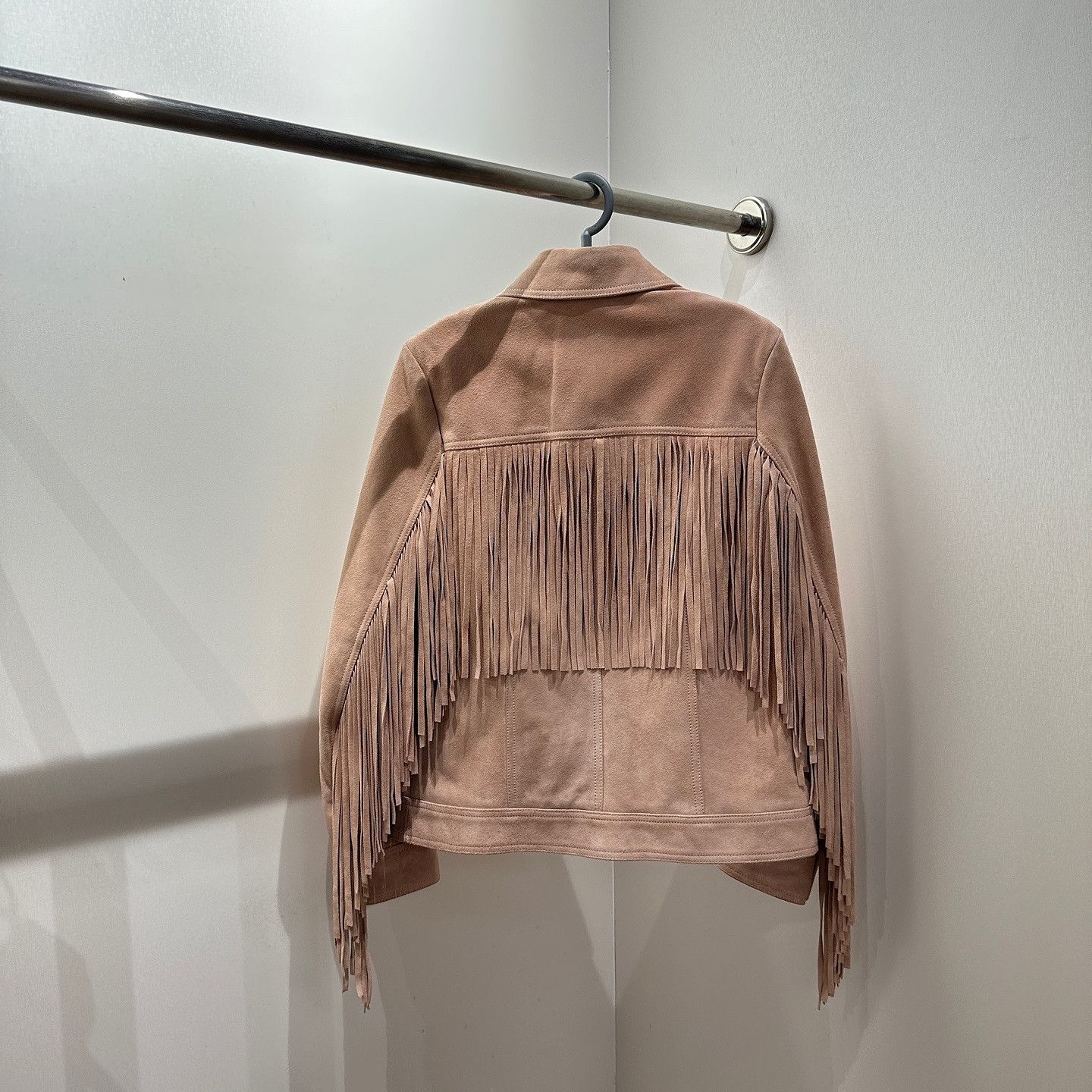 Saint Laurent Paris Saint Laurent Fringe Suede Jacket Size 36 Size XS / US 0-2 / IT 36-38 - 2 Thumbnail