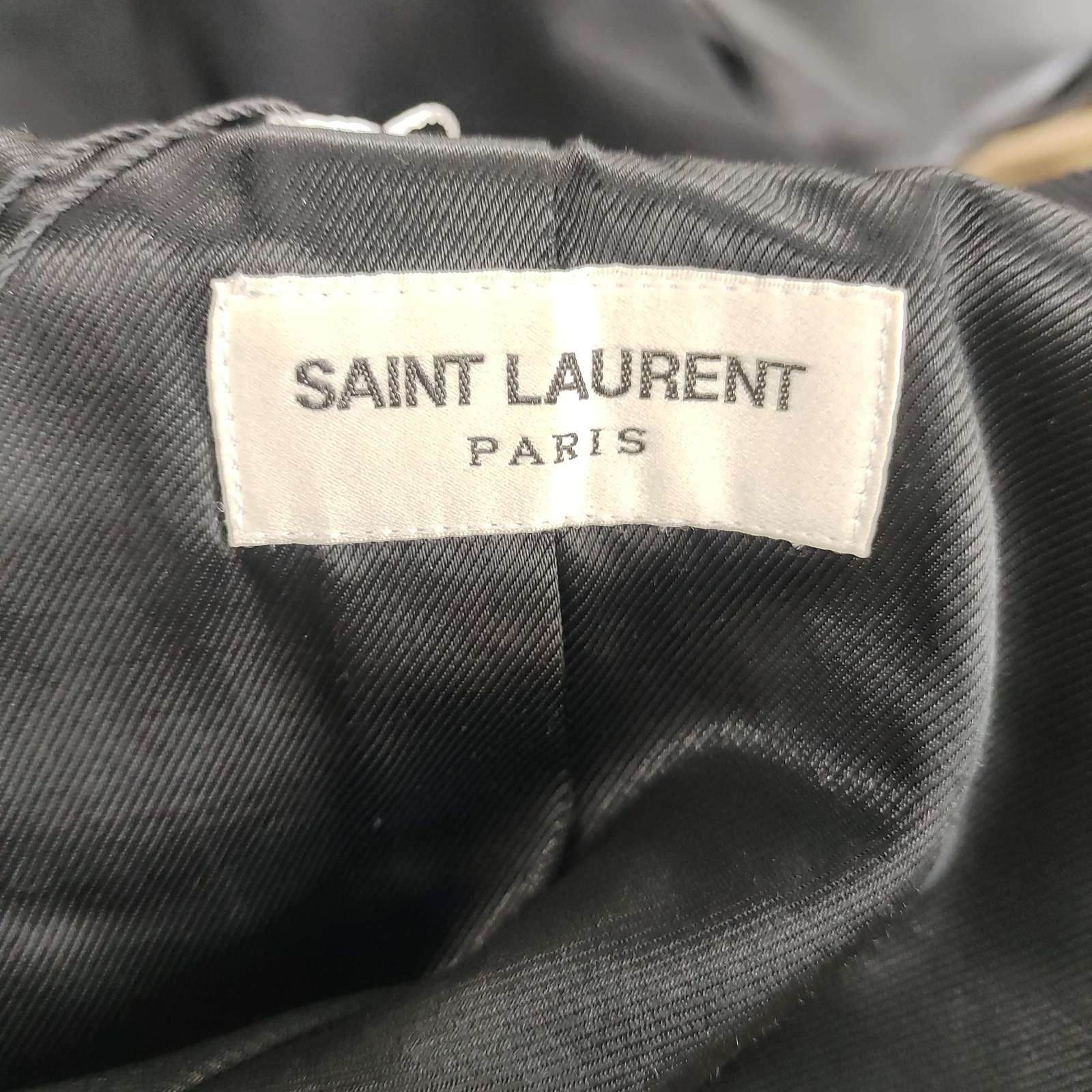 Saint Laurent Paris Saint Laurent Striped Wool Varsity Jacket Size 36 Size XS / US 0-2 / IT 36-38 - 3 Thumbnail