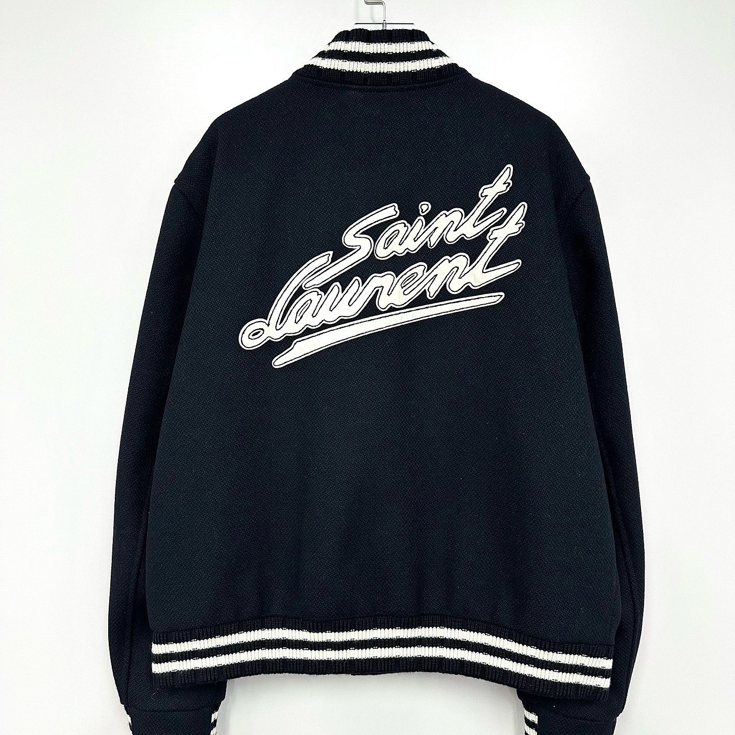 Saint Laurent Paris Saint Laurent Letter Logo Bomber Jacket Size L Size US L / EU 52-54 / 3 - 2 Thumbnail