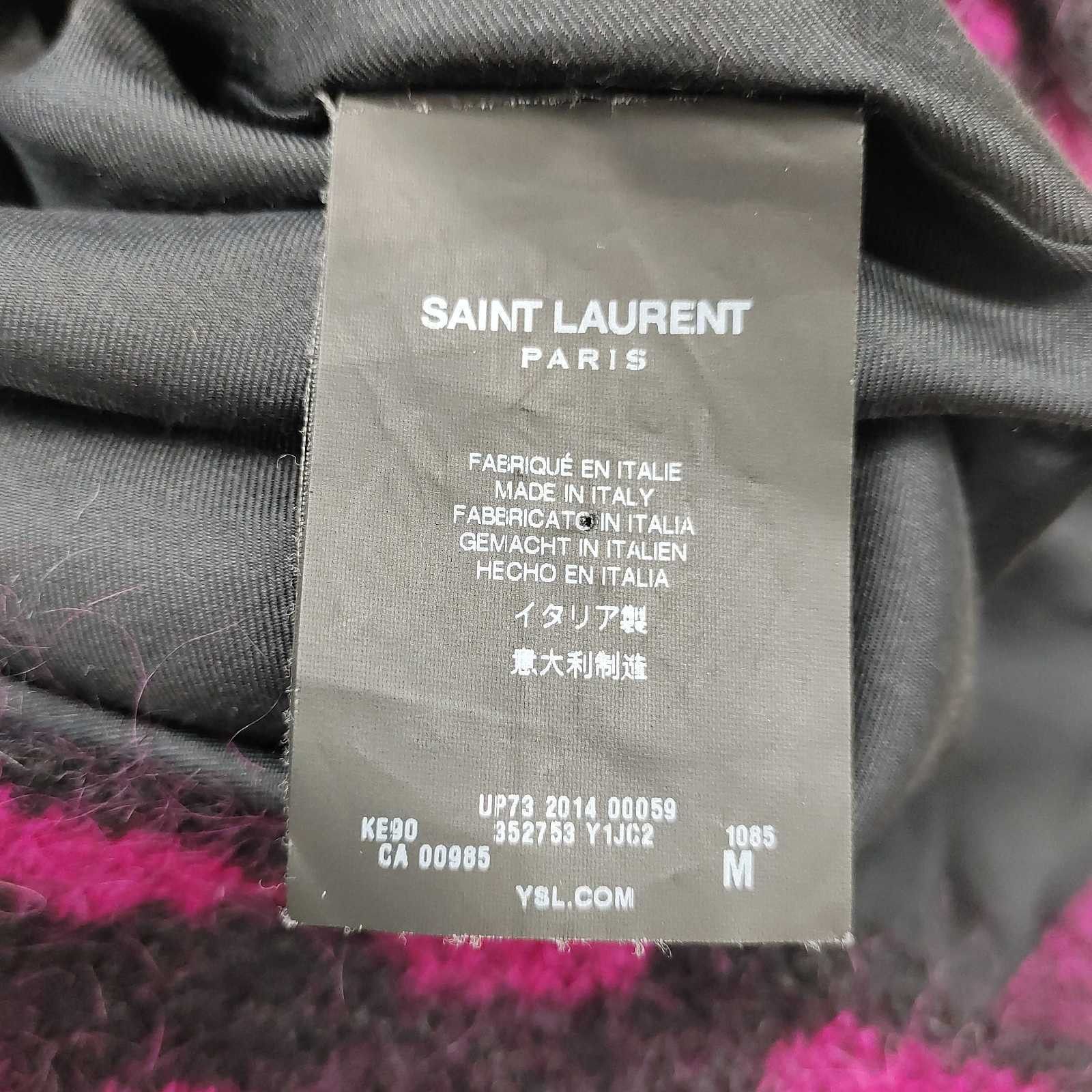 Saint Laurent Paris Saint Laurent Heart Print Mohair Cardigan Size M Size US M / EU 48-50 / 2 - 4 Thumbnail