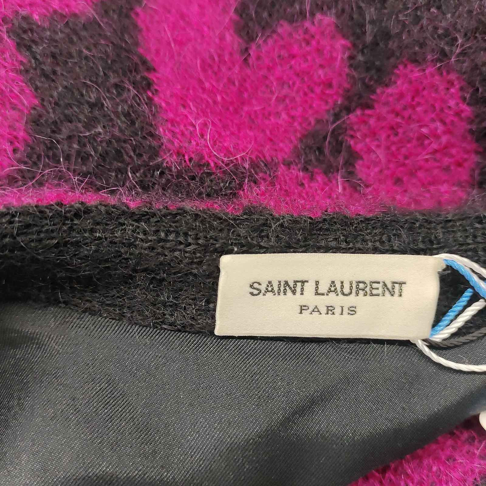 Saint Laurent Paris Saint Laurent Heart Print Mohair Cardigan Size M Size US M / EU 48-50 / 2 - 3 Thumbnail