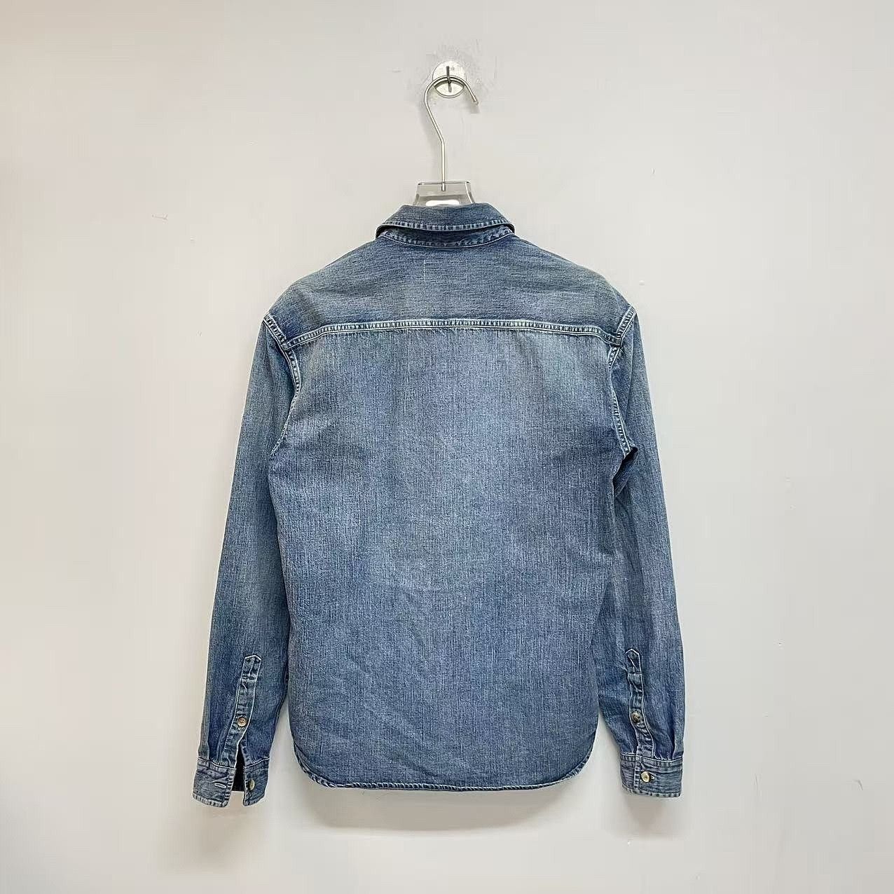 Saint Laurent Paris Saint Laurent Logo Embroidery Denim Shirt Size S Size US S / EU 44-46 / 1 - 2 Thumbnail