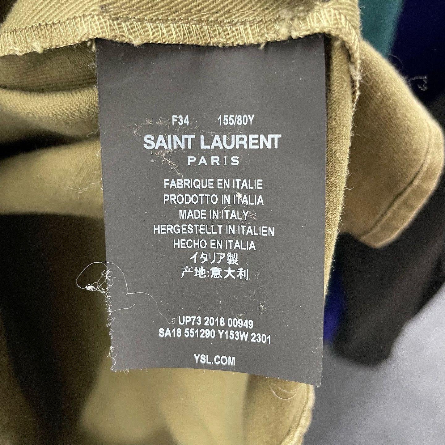 Saint Laurent Paris Saint Laurent Military Embroidered Jacket Size 34 Size XS / US 0-2 / IT 36-38 - 9 Thumbnail
