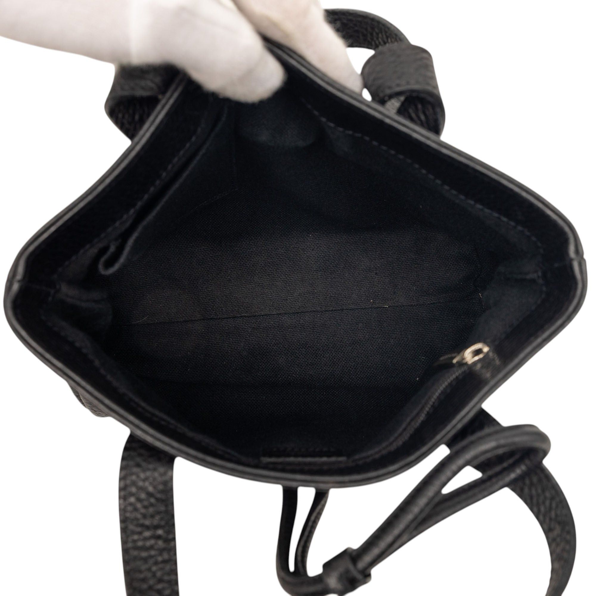 Burberry Small House Check Trimmed Grainy Calfskin Horn Toggle Tote Size ONE SIZE - 4 Thumbnail