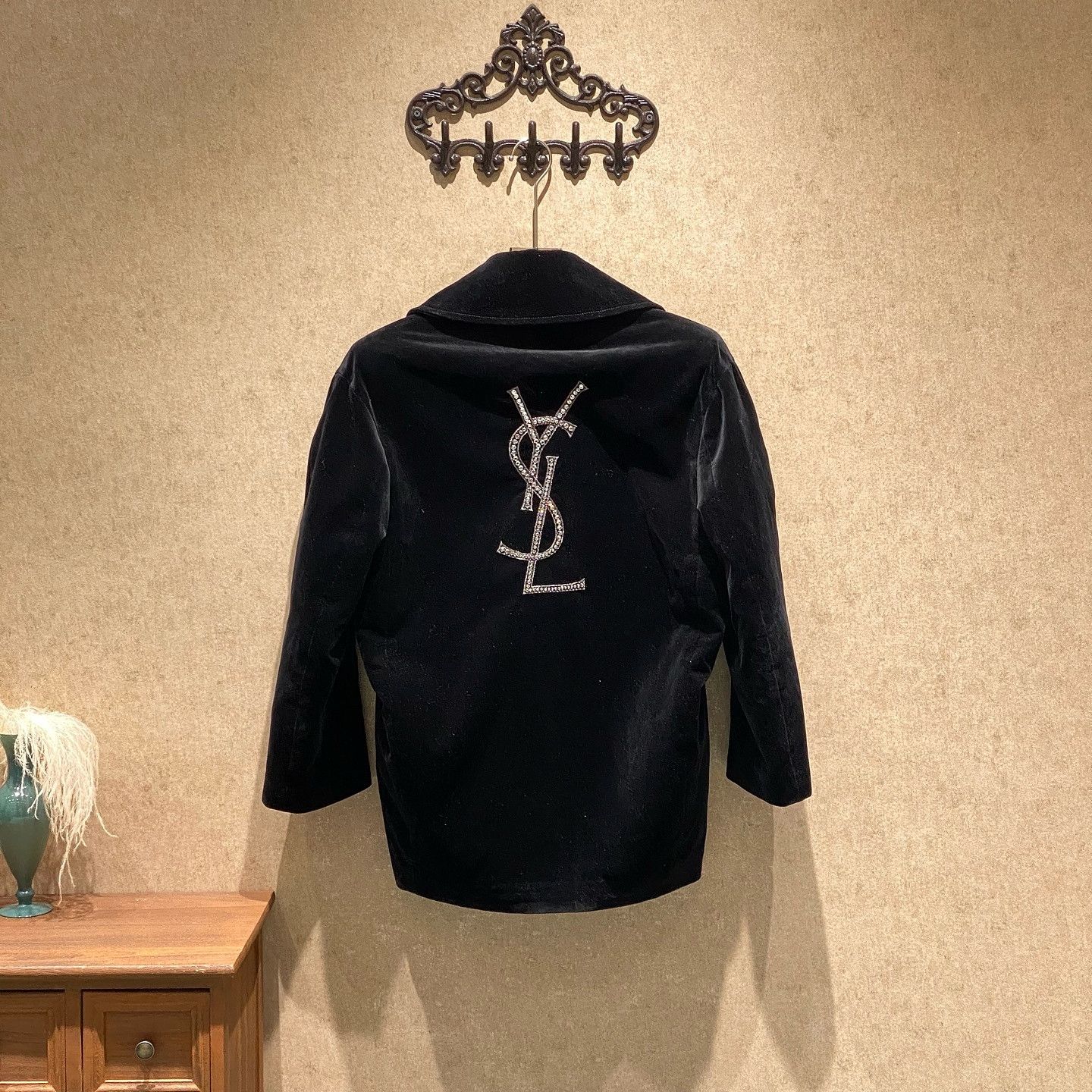 Saint Laurent Paris Saint Laurent YSL Logo Embroidered Double Breasted Coat U Size ONE SIZE - 2 Thumbnail
