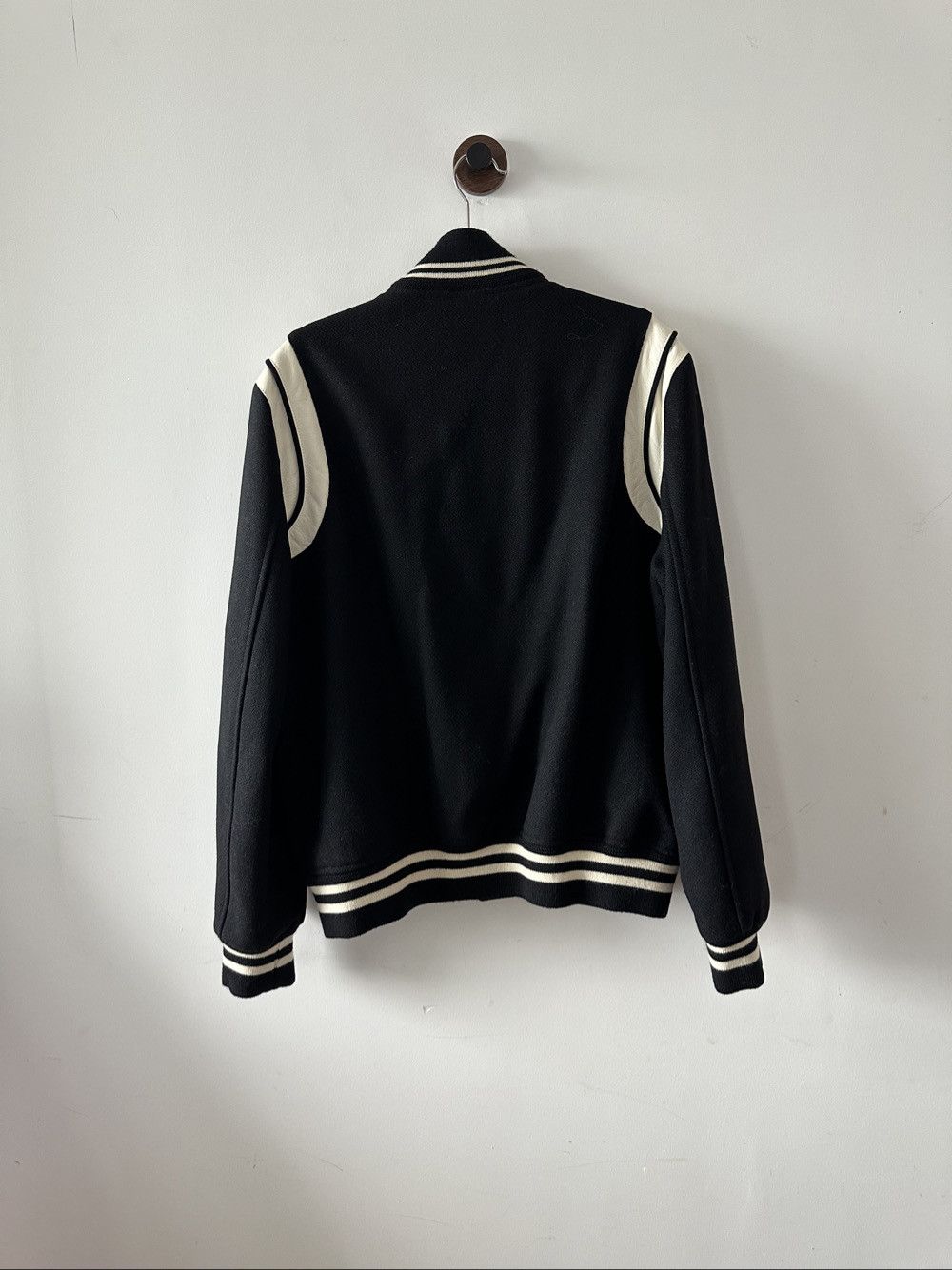 Saint Laurent Paris Saint Laurent Wool Varsity Jacket Size 50 Size US M / EU 48-50 / 2 - 2 Thumbnail