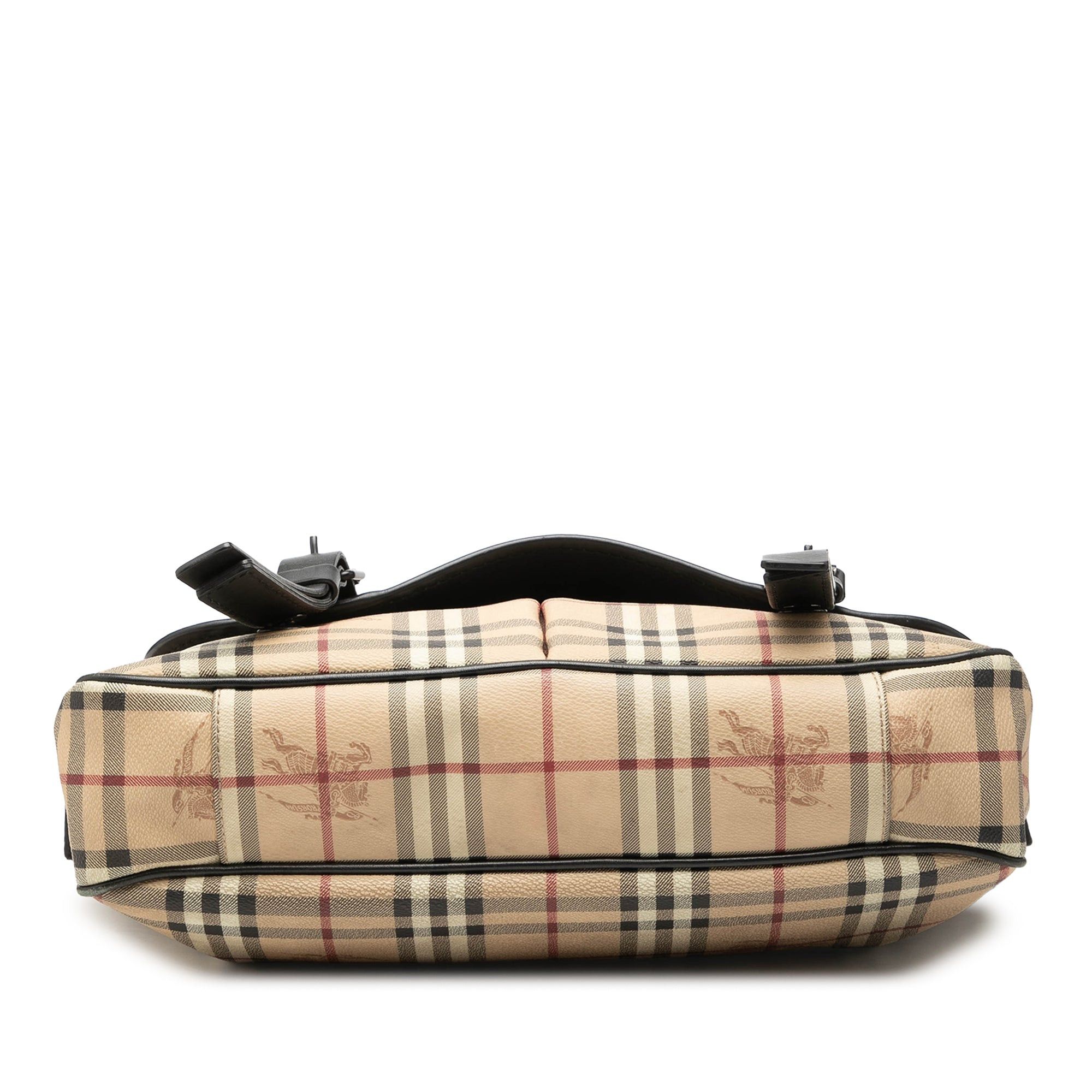 Burberry Haymarket Check Coated Canvas Messenger Bag Size ONE SIZE - 3 Thumbnail