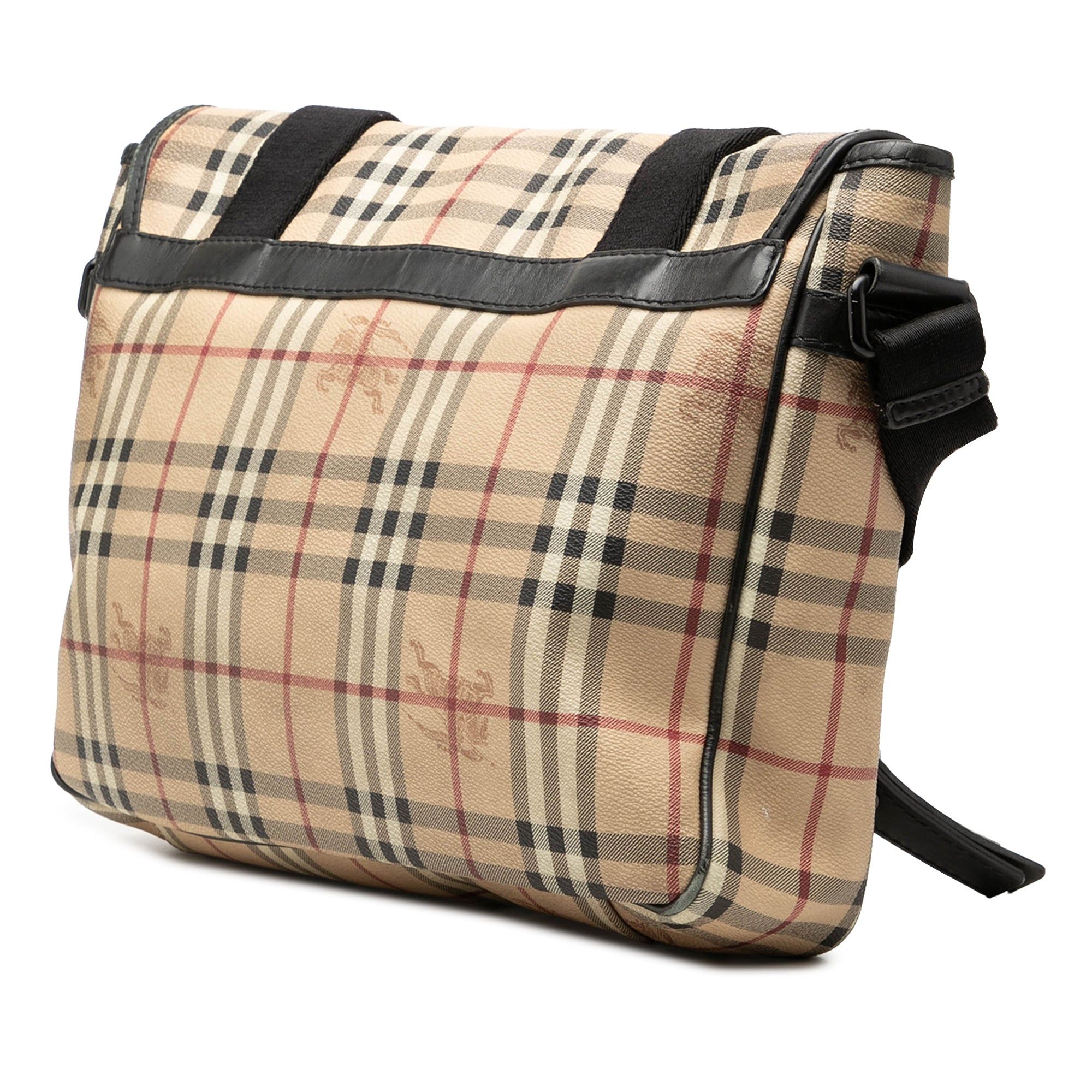 Burberry Haymarket Check Coated Canvas Messenger Bag Size ONE SIZE - 2 Thumbnail