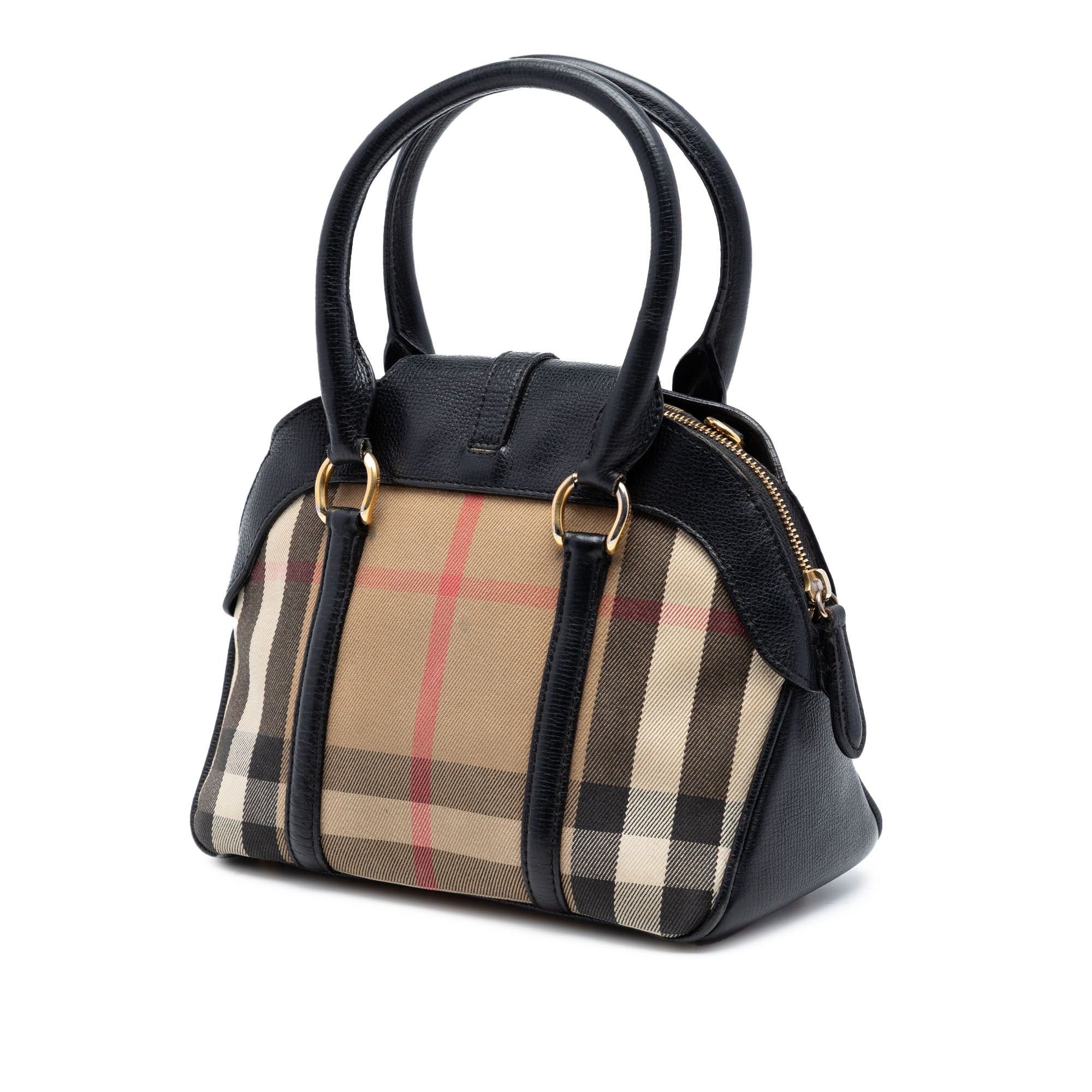 Burberry Small House Check Canvas Milverton Satchel Size ONE SIZE - 2 Thumbnail