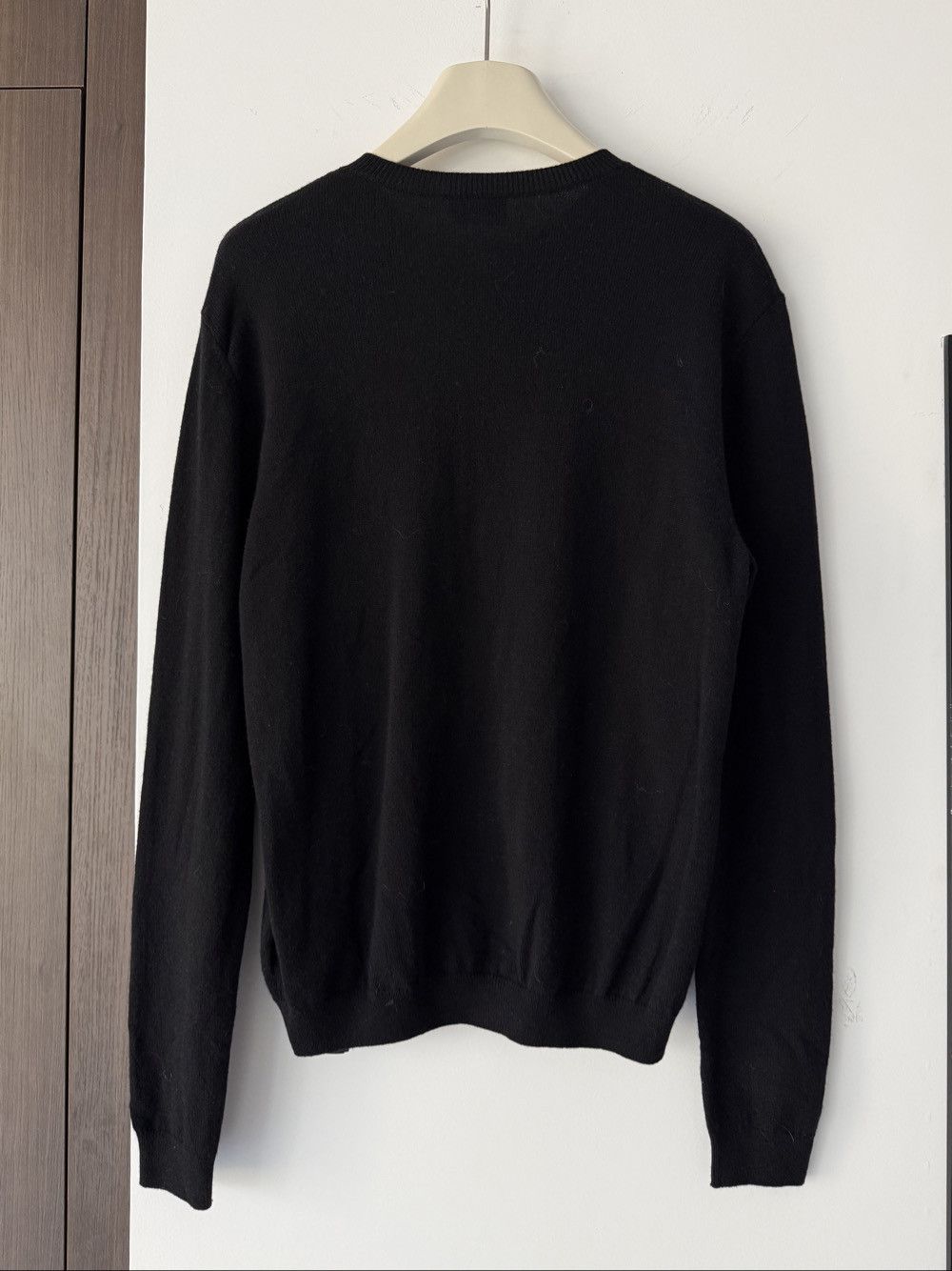 Saint Laurent Paris Saint Laurent Black Logo Knit Cardigan Size XS Size XS / US 0-2 / IT 36-38 - 2 Thumbnail