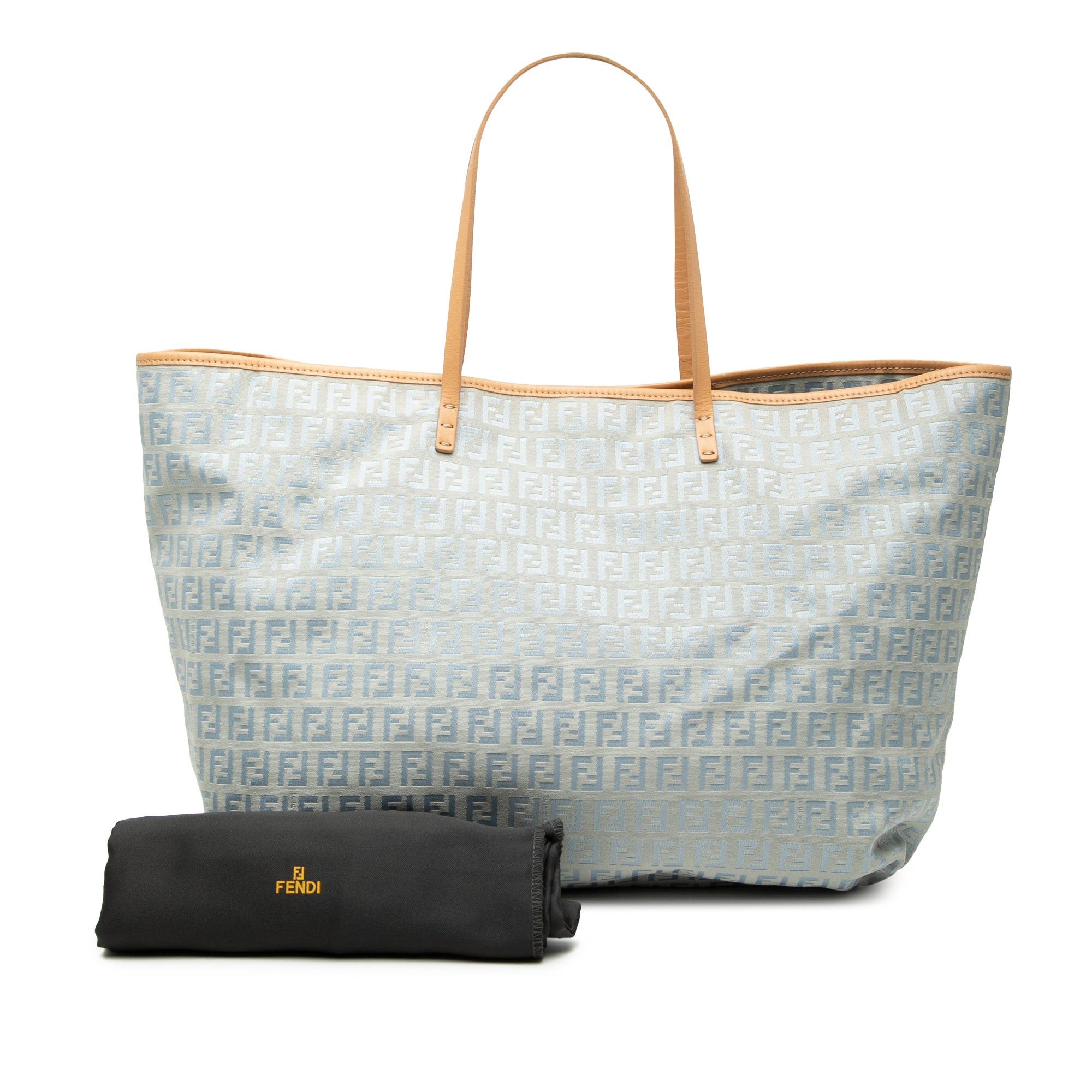 Fendi Large Zucchino Canvas Roll Tote Size ONE SIZE - 7 Thumbnail