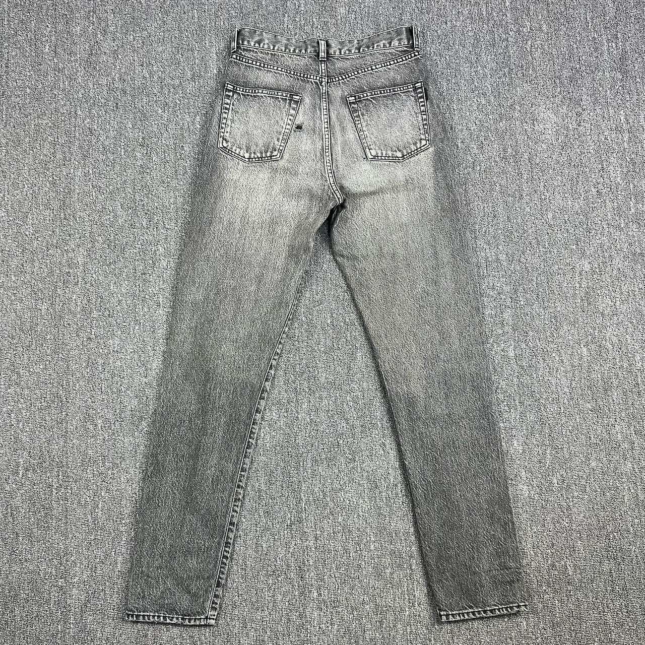 Saint Laurent Paris Saint Laurent Washed Black Denim Jeans Size 26 Size US 26 / EU 42 - 2 Thumbnail