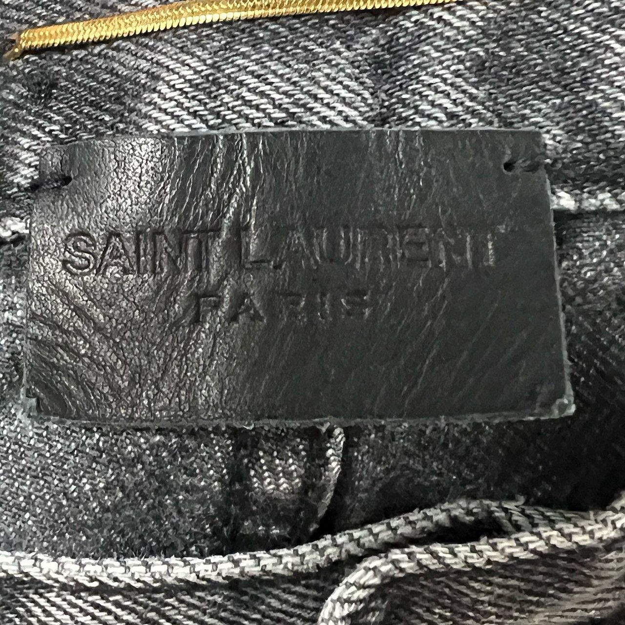 Saint Laurent Paris Saint Laurent Washed Black Denim Jeans Size 26 Size US 26 / EU 42 - 3 Thumbnail