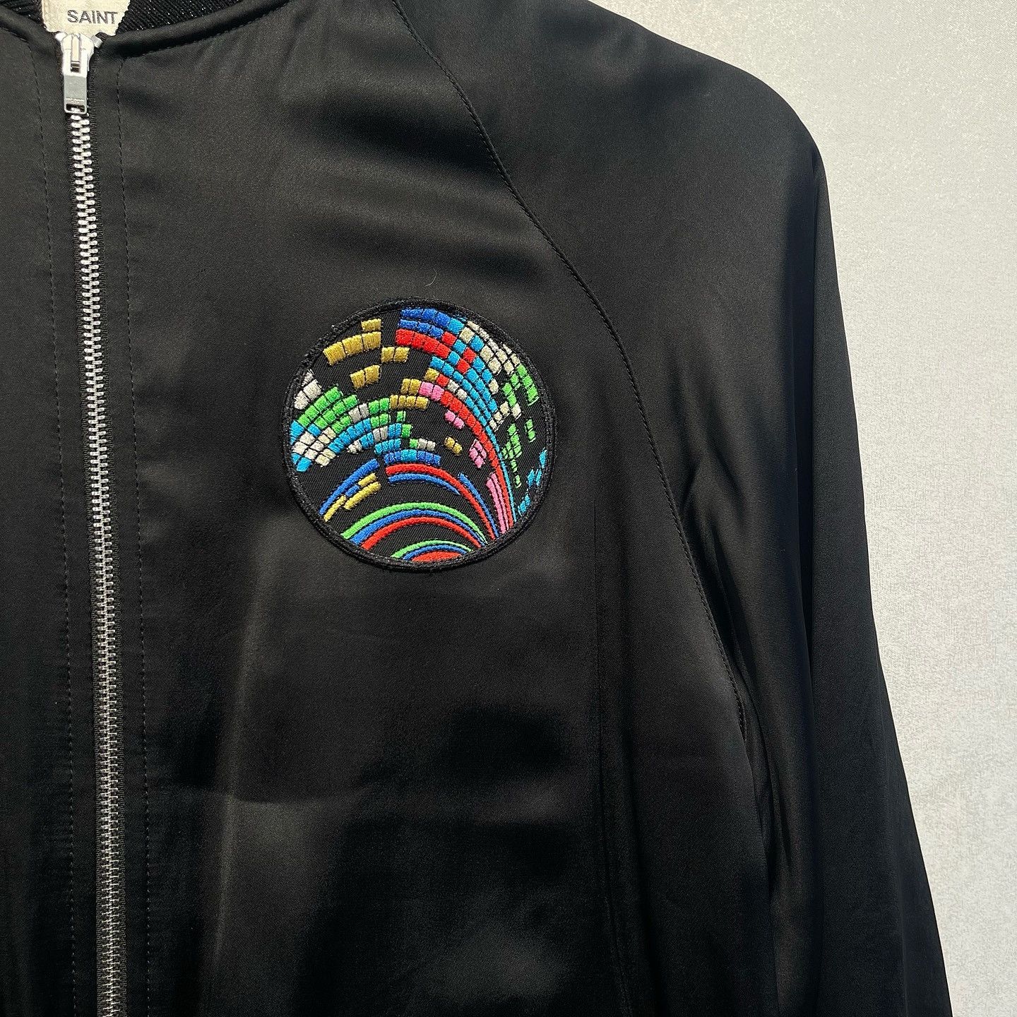 Saint Laurent Paris Saint Laurent Shark Embroidered Bomber Jacket Size 48 Size US M / EU 48-50 / 2 - 7 Thumbnail