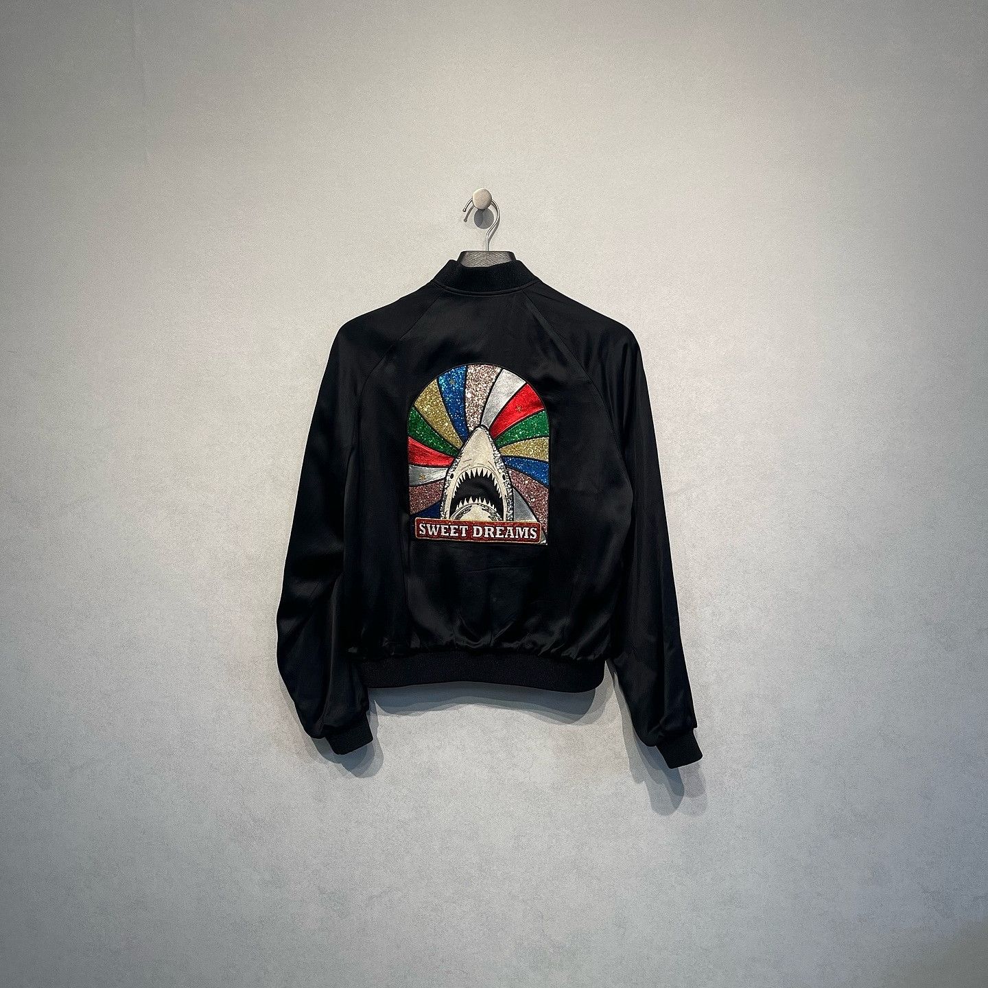 Saint Laurent Paris Saint Laurent Shark Embroidered Bomber Jacket Size 48 Size US M / EU 48-50 / 2 - 2 Thumbnail