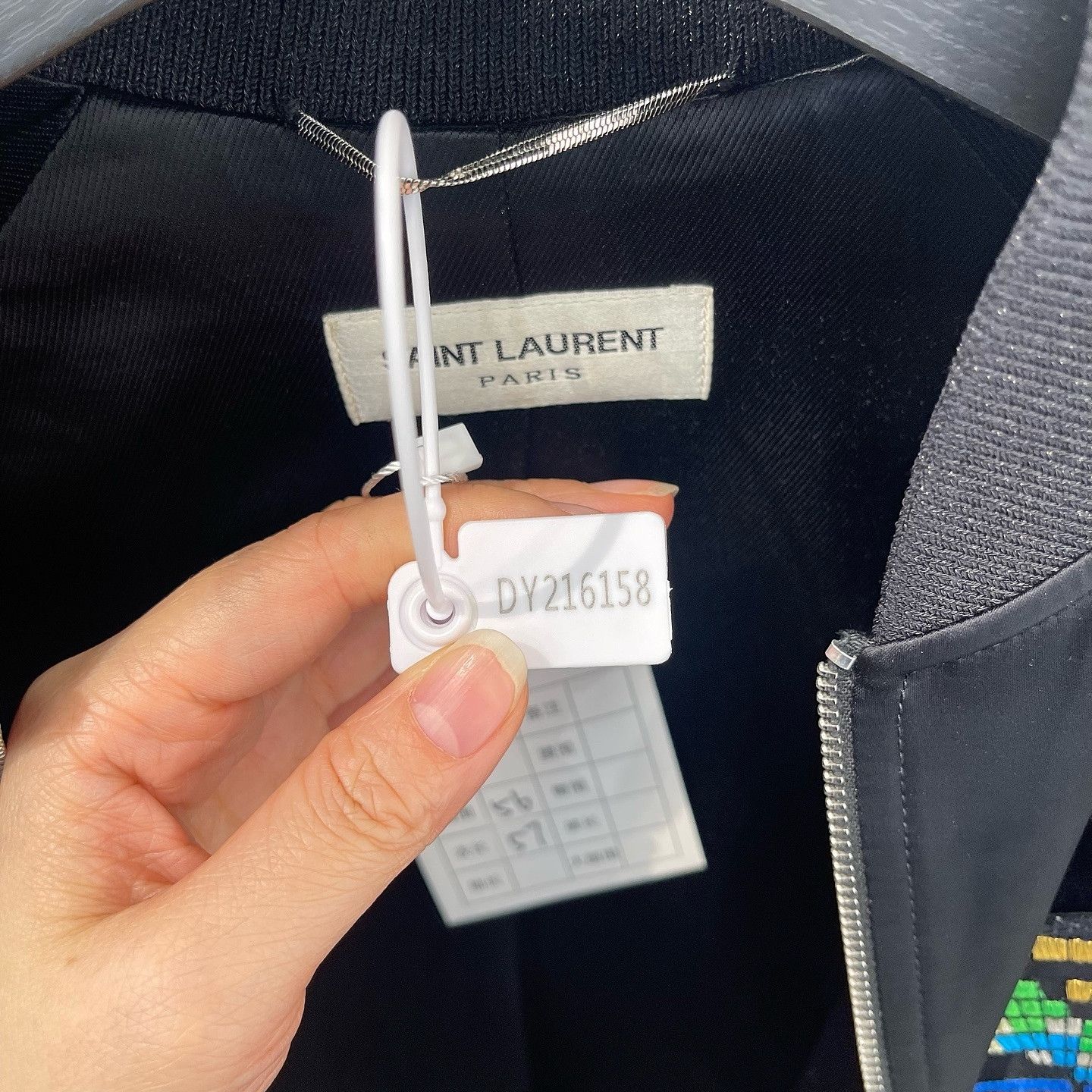 Saint Laurent Paris Saint Laurent Shark Embroidered Bomber Jacket Size 48 Size US M / EU 48-50 / 2 - 8 Thumbnail