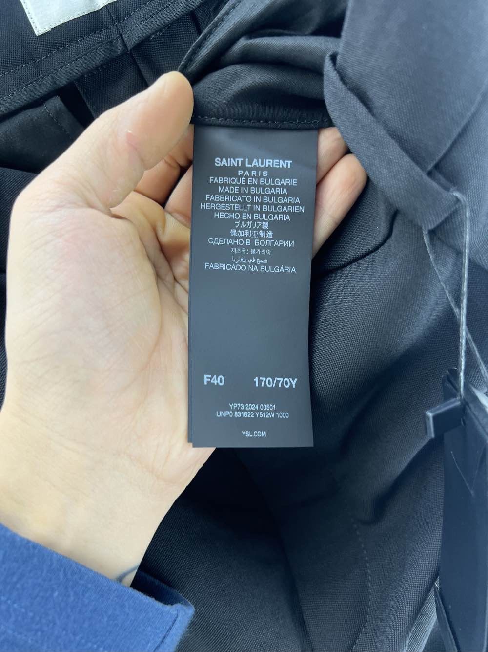 Saint Laurent Paris Saint Laurent Black Trousers Size 28 Size US 40 / EU 56 - 4 Thumbnail