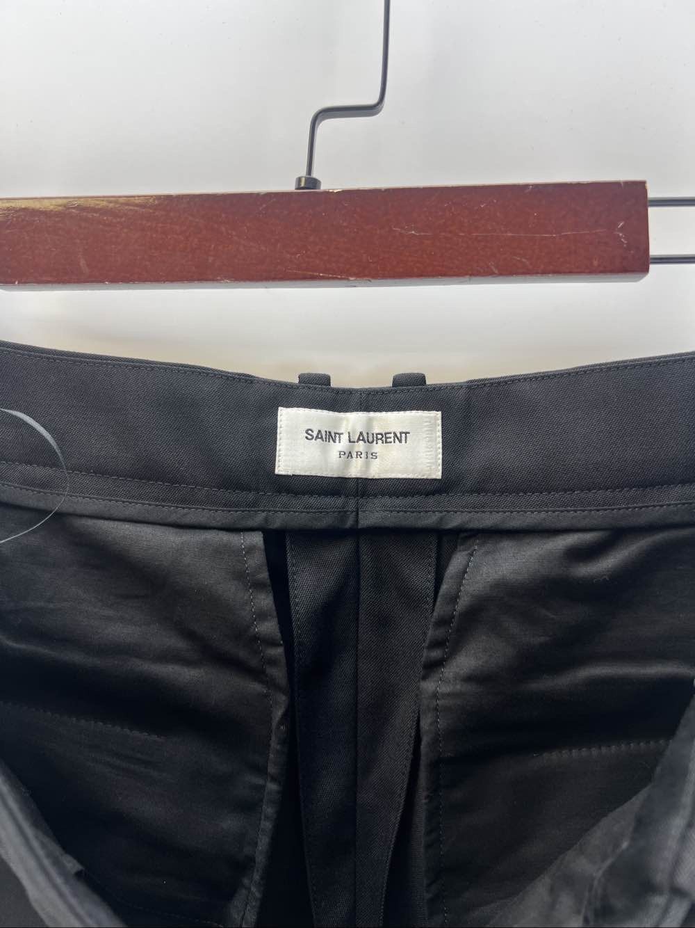 Saint Laurent Paris Saint Laurent Black Trousers Size 28 Size US 40 / EU 56 - 3 Thumbnail