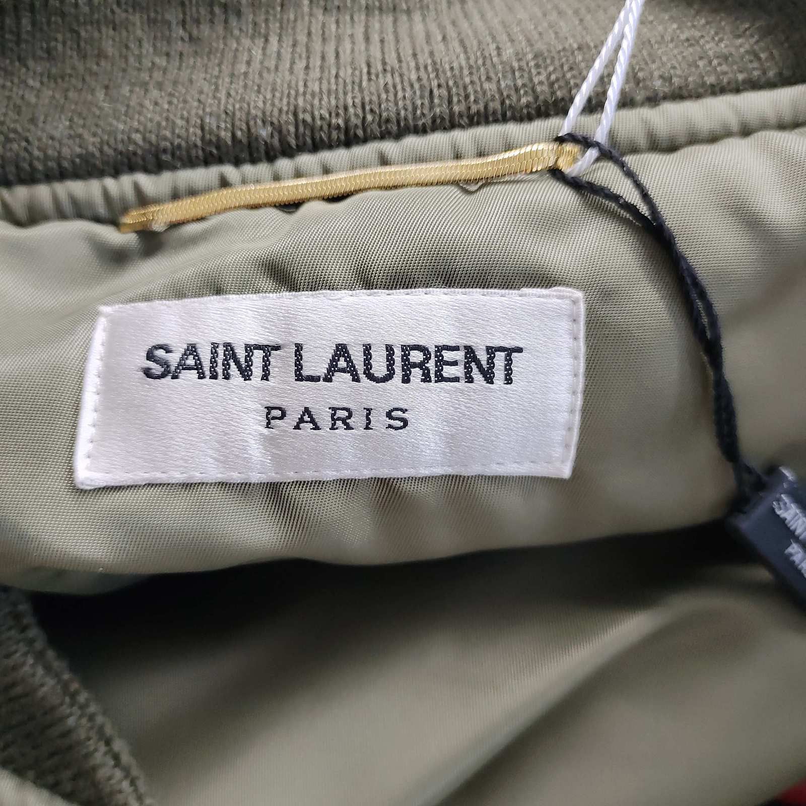 Saint Laurent Paris Saint Laurent Green Bomber Jacket Size XS Size US XS / EU 42 / 0 - 3 Thumbnail