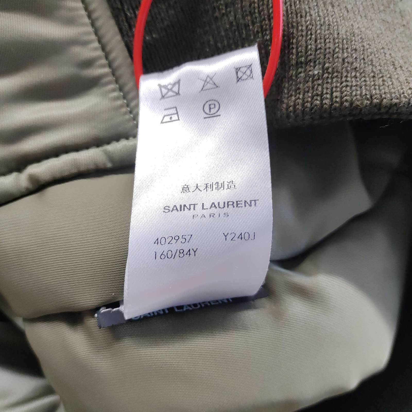 Saint Laurent Paris Saint Laurent Green Bomber Jacket Size XS Size US XS / EU 42 / 0 - 5 Thumbnail
