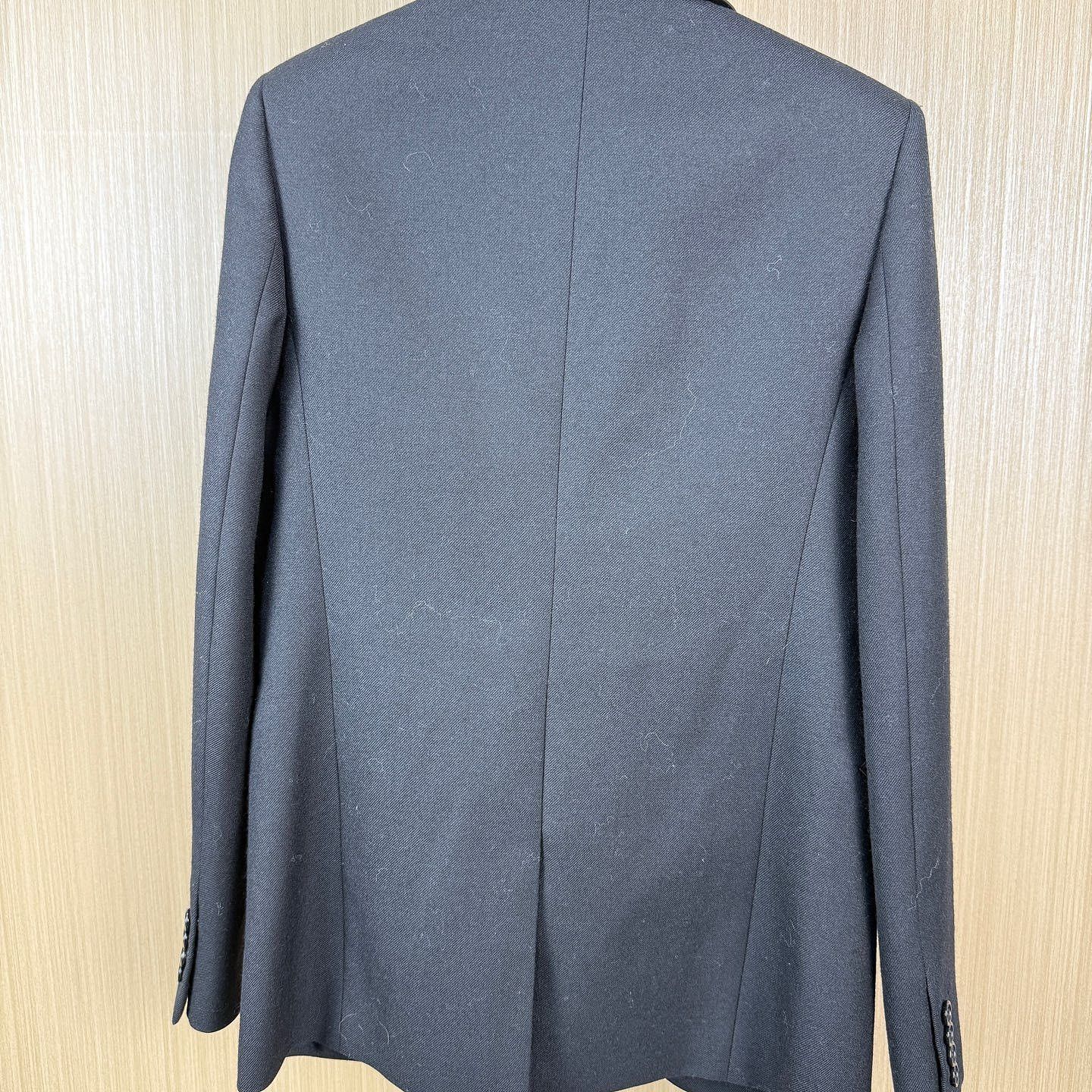 Saint Laurent Paris Saint Laurent Leather Trim Wool Blazer Size 36 Size XS / US 0-2 / IT 36-38 - 2 Thumbnail