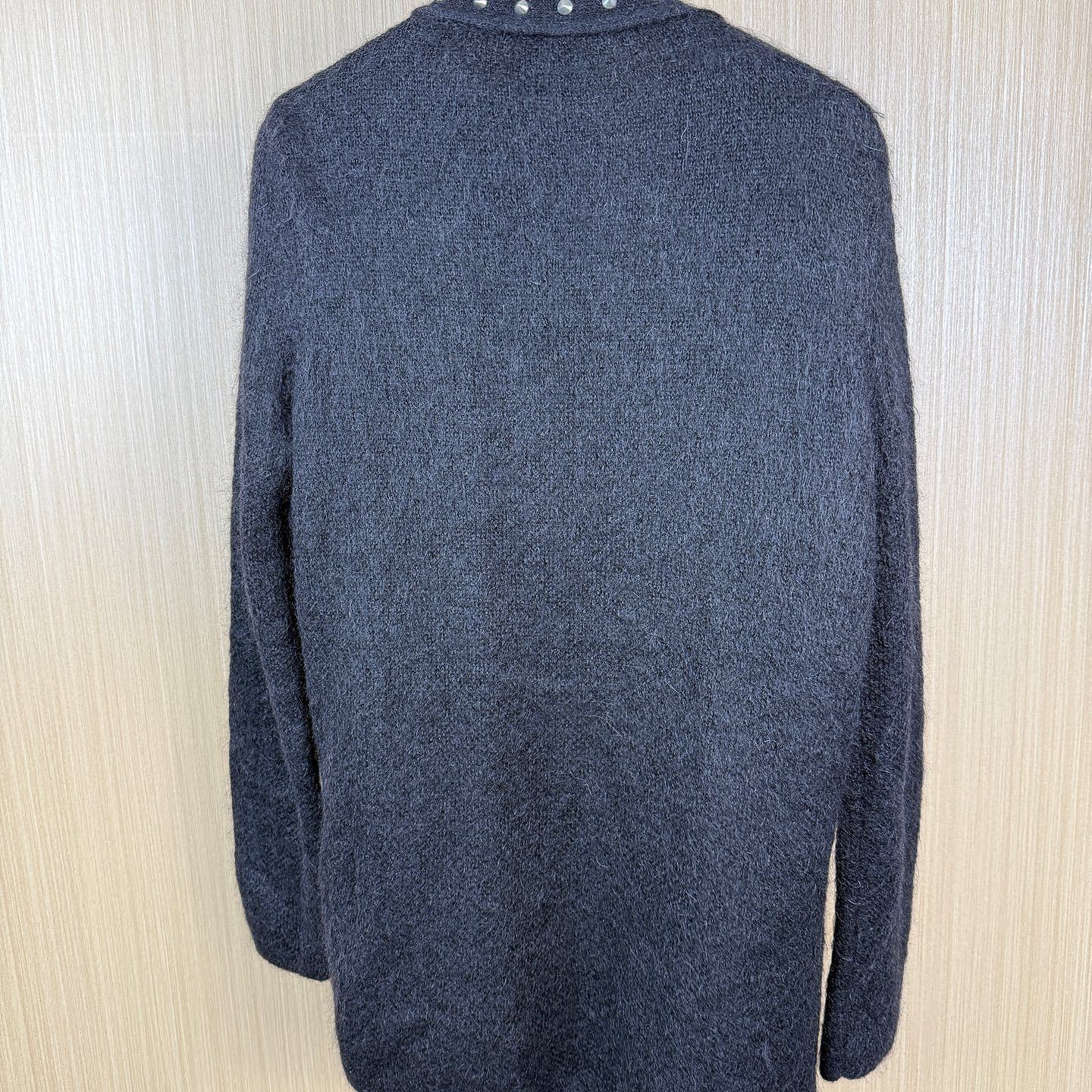 Saint Laurent Paris Saint Laurent Studded Mohair Cardigan Size XS Size XS / US 0-2 / IT 36-38 - 2 Thumbnail