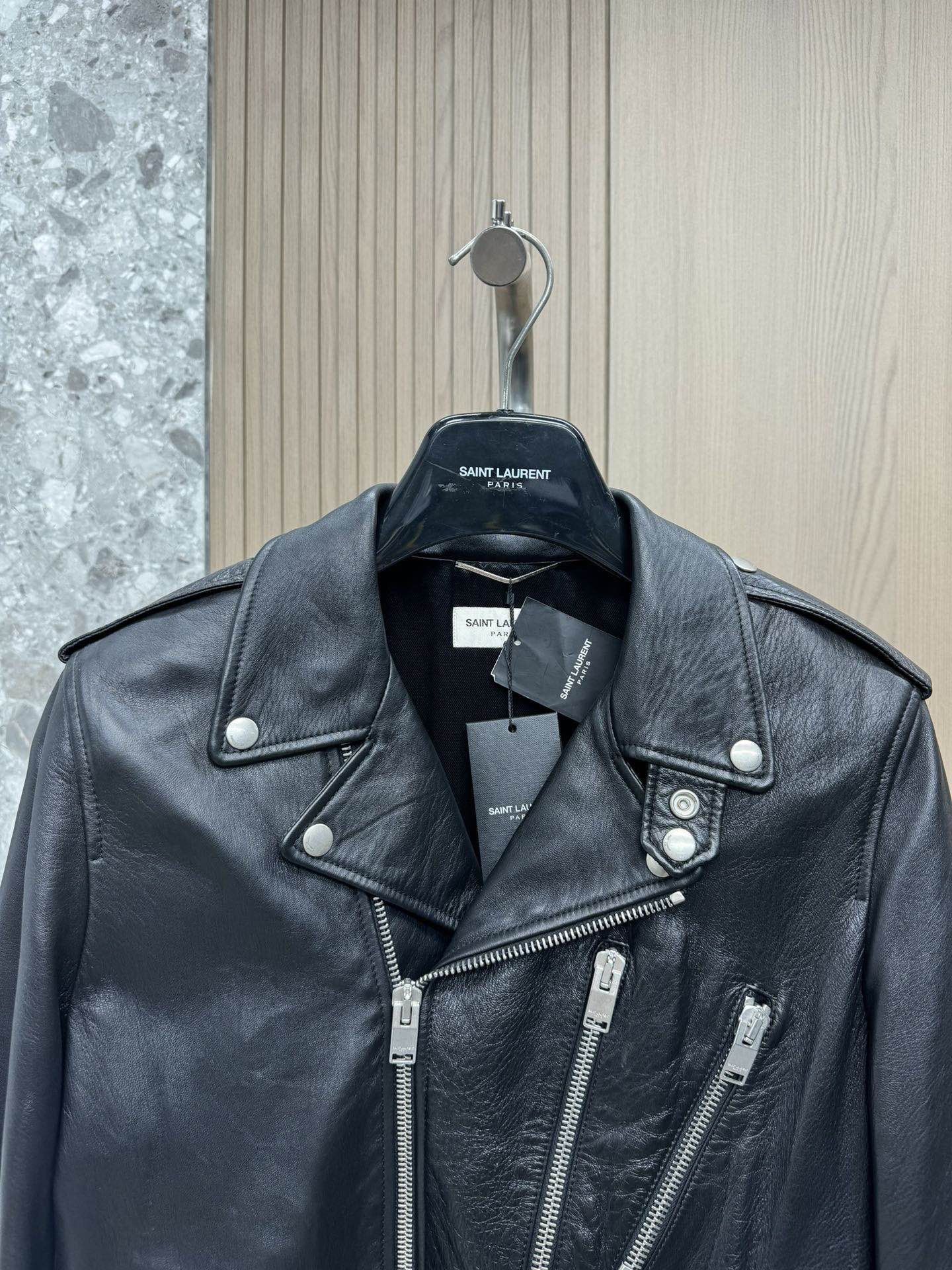 Saint Laurent Paris Saint Laurent Vampire Lips Leather Biker Jacket Size 48 Size US M / EU 48-50 / 2 - 5 Thumbnail