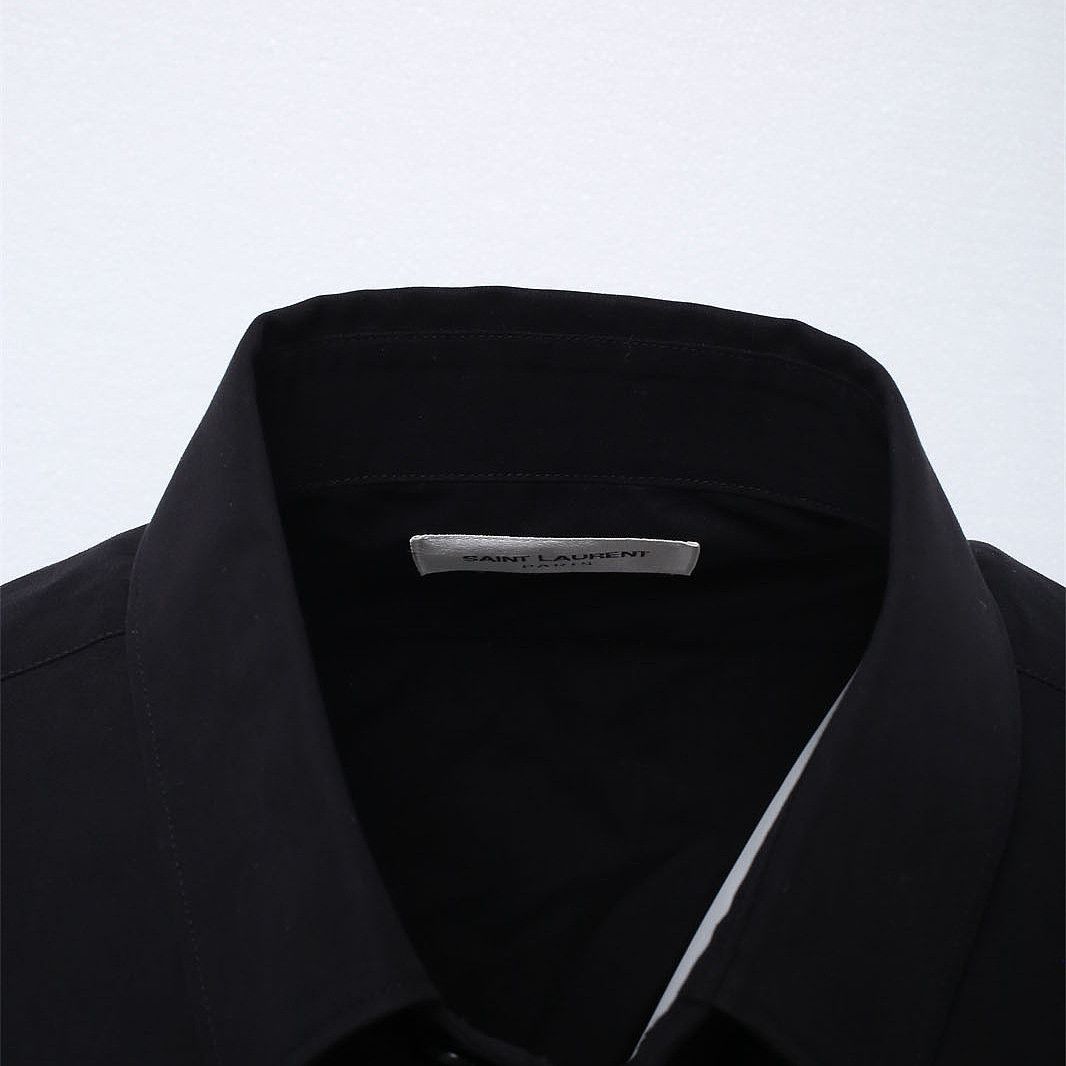 Saint Laurent Paris Saint Laurent Solid Shirt Size 38 Size US S / EU 44-46 / 1 - 8 Thumbnail