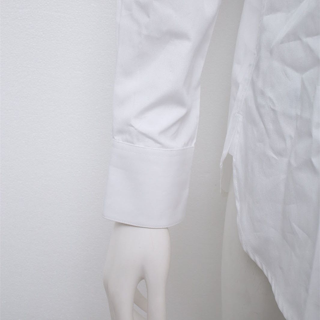 Saint Laurent Paris Saint Laurent White Cotton Button Up Shirt F38 Size S / US 4 / IT 40 - 8 Thumbnail