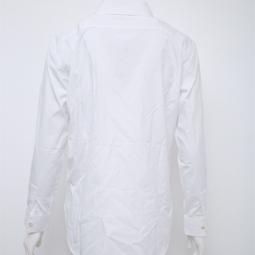 Saint Laurent Paris Saint Laurent White Cotton Button Up Shirt F38 Size S / US 4 / IT 40 - 7 Thumbnail