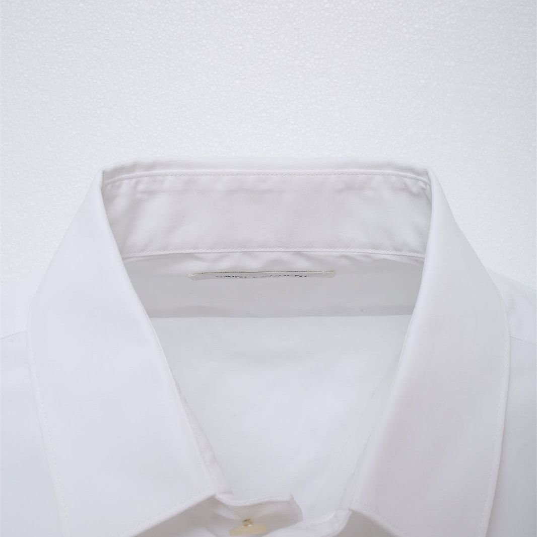 Saint Laurent Paris Saint Laurent White Cotton Button Up Shirt F38 Size S / US 4 / IT 40 - 9 Thumbnail