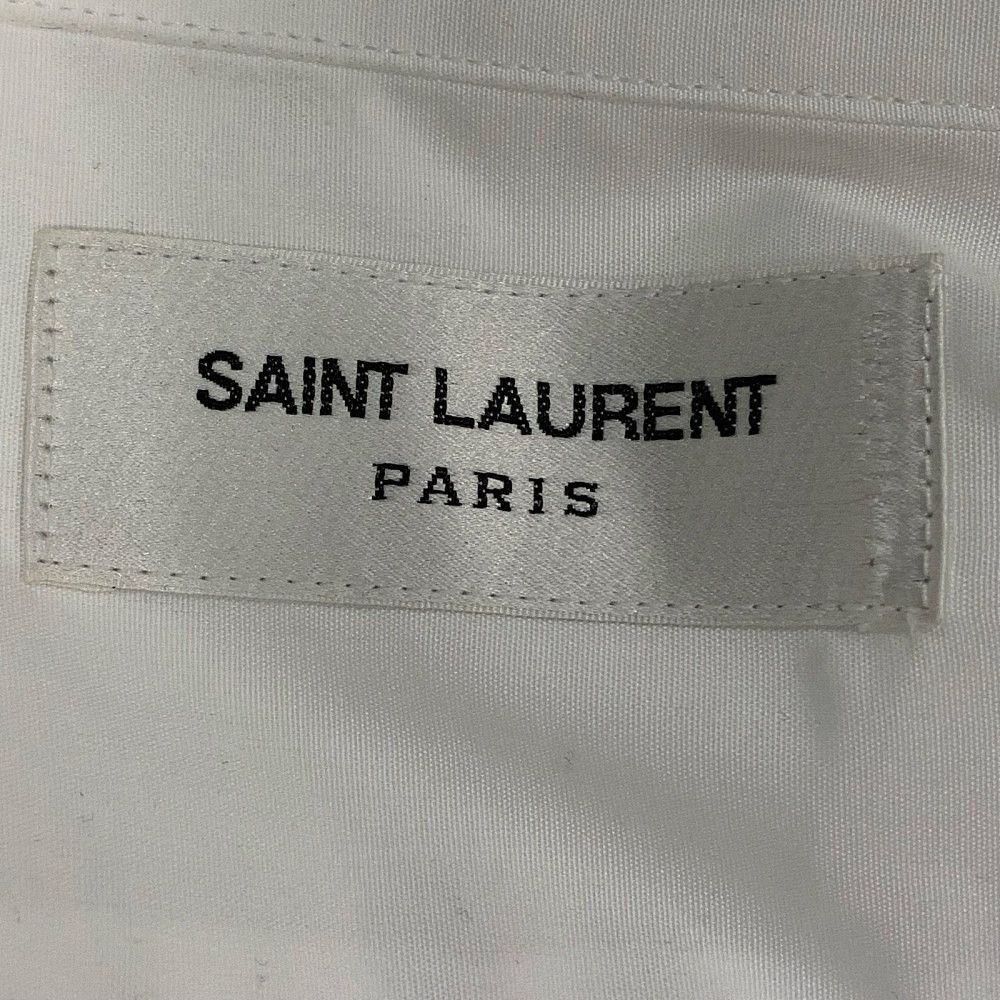 Saint Laurent Paris Saint Laurent White Cotton Button Up Shirt F38 Size S / US 4 / IT 40 - 3 Thumbnail