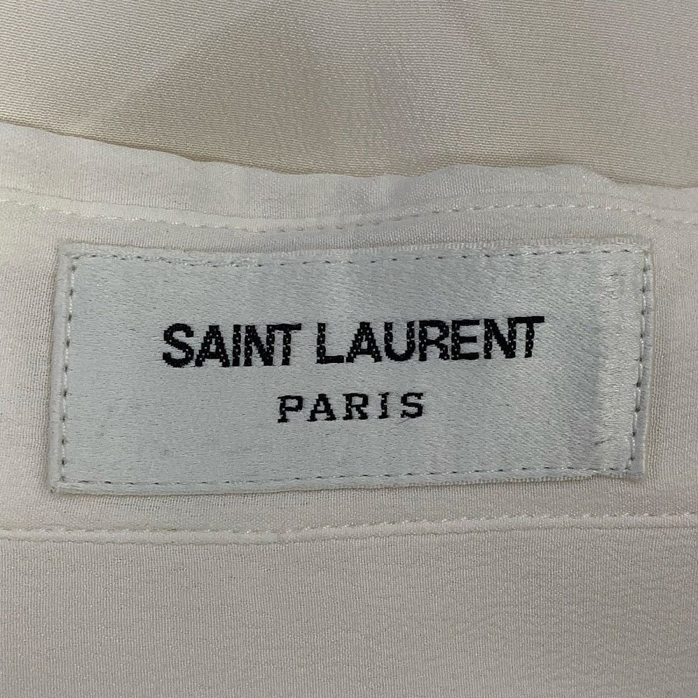 Saint Laurent Paris Saint Laurent White Silk Button Up Shirt Size F38 Size S / US 4 / IT 40 - 3 Thumbnail