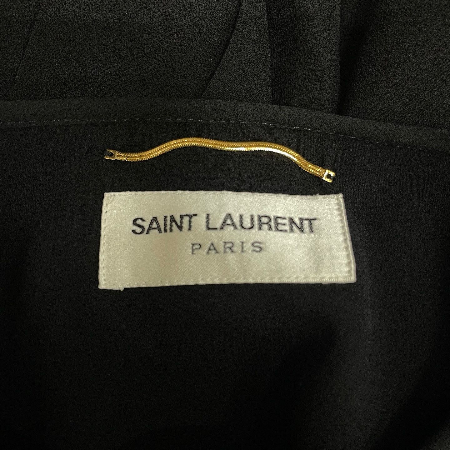 Saint Laurent Paris Saint Laurent Black Viscose Mini Dress Size 36 Size XS / US 0-2 / IT 36-38 - 3 Thumbnail