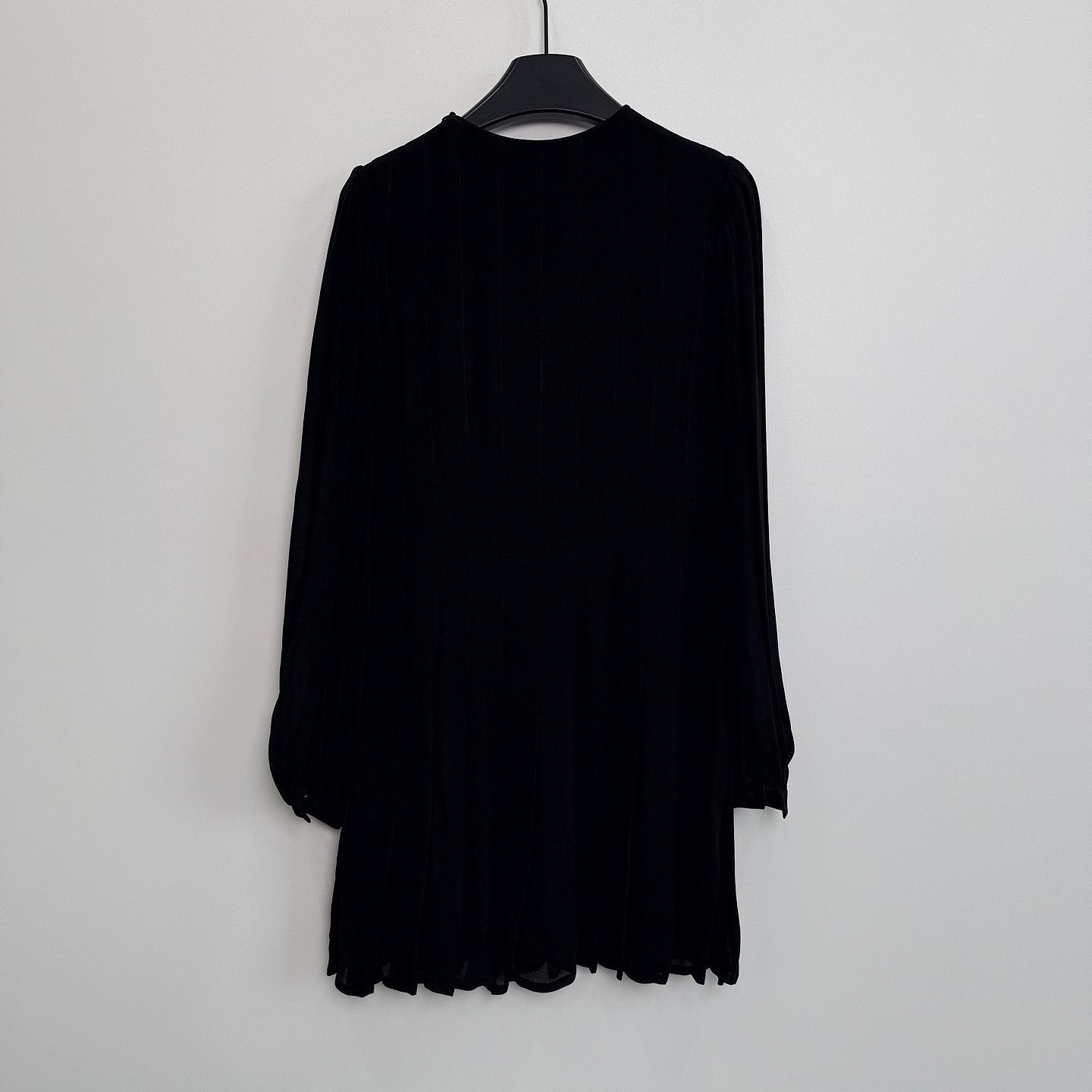 Saint Laurent Paris Saint Laurent Black Viscose Mini Dress Size 36 Size XS / US 0-2 / IT 36-38 - 2 Thumbnail