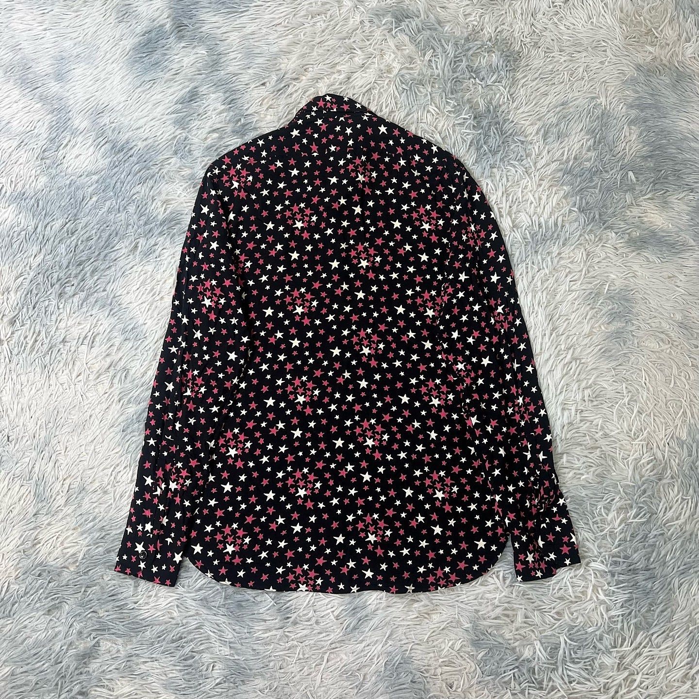 Saint Laurent Paris Saint Laurent Star Print Shirt Size 39 Size US M / EU 48-50 / 2 - 2 Thumbnail