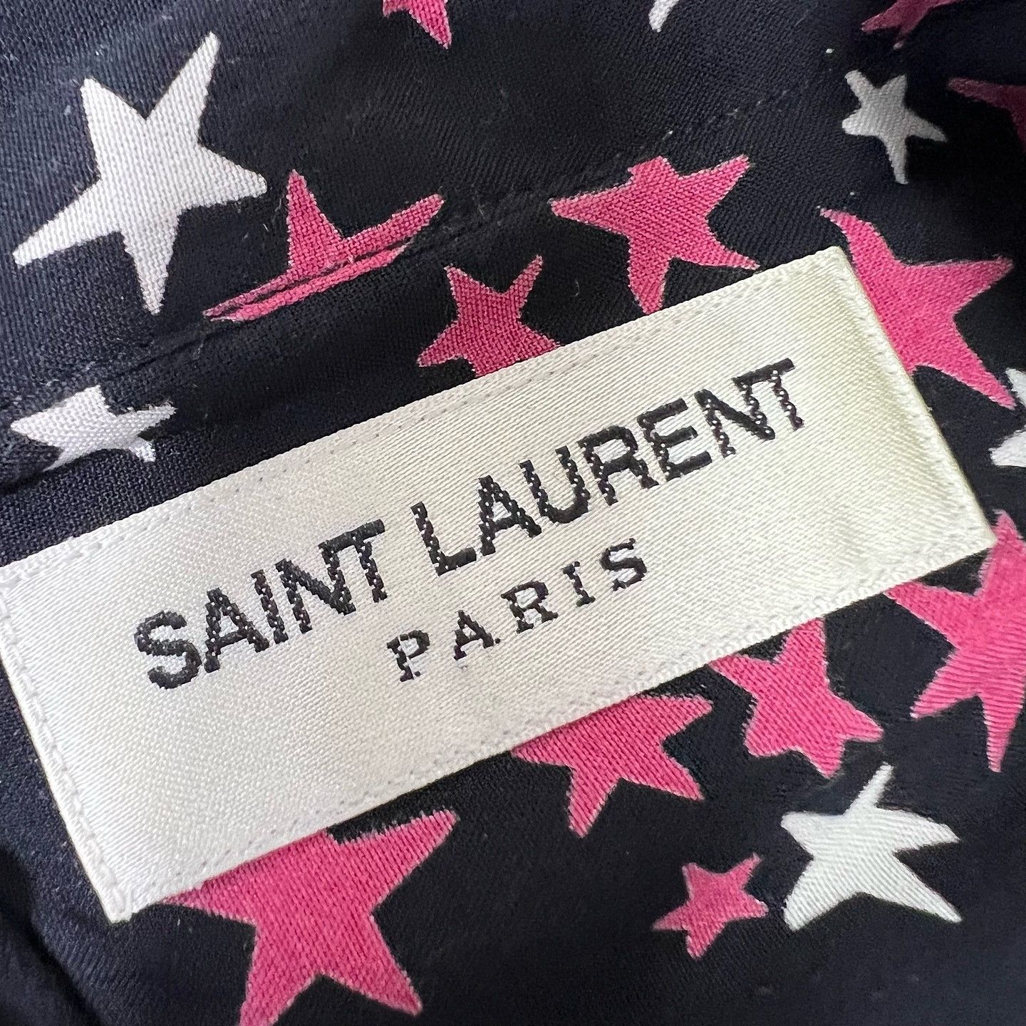 Saint Laurent Paris Saint Laurent Star Print Shirt Size 39 Size US M / EU 48-50 / 2 - 3 Thumbnail