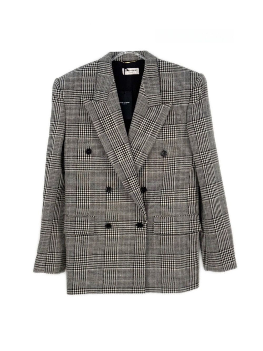 Saint Laurent Paris Saint Laurent Plaid Blazer Size 38 Size S / US 4 / IT 40 - 5 Thumbnail