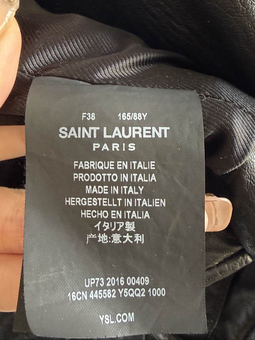Saint Laurent Paris Saint Laurent Leather Biker Jacket Size 38 Size S / US 4 / IT 40 - 4 Thumbnail